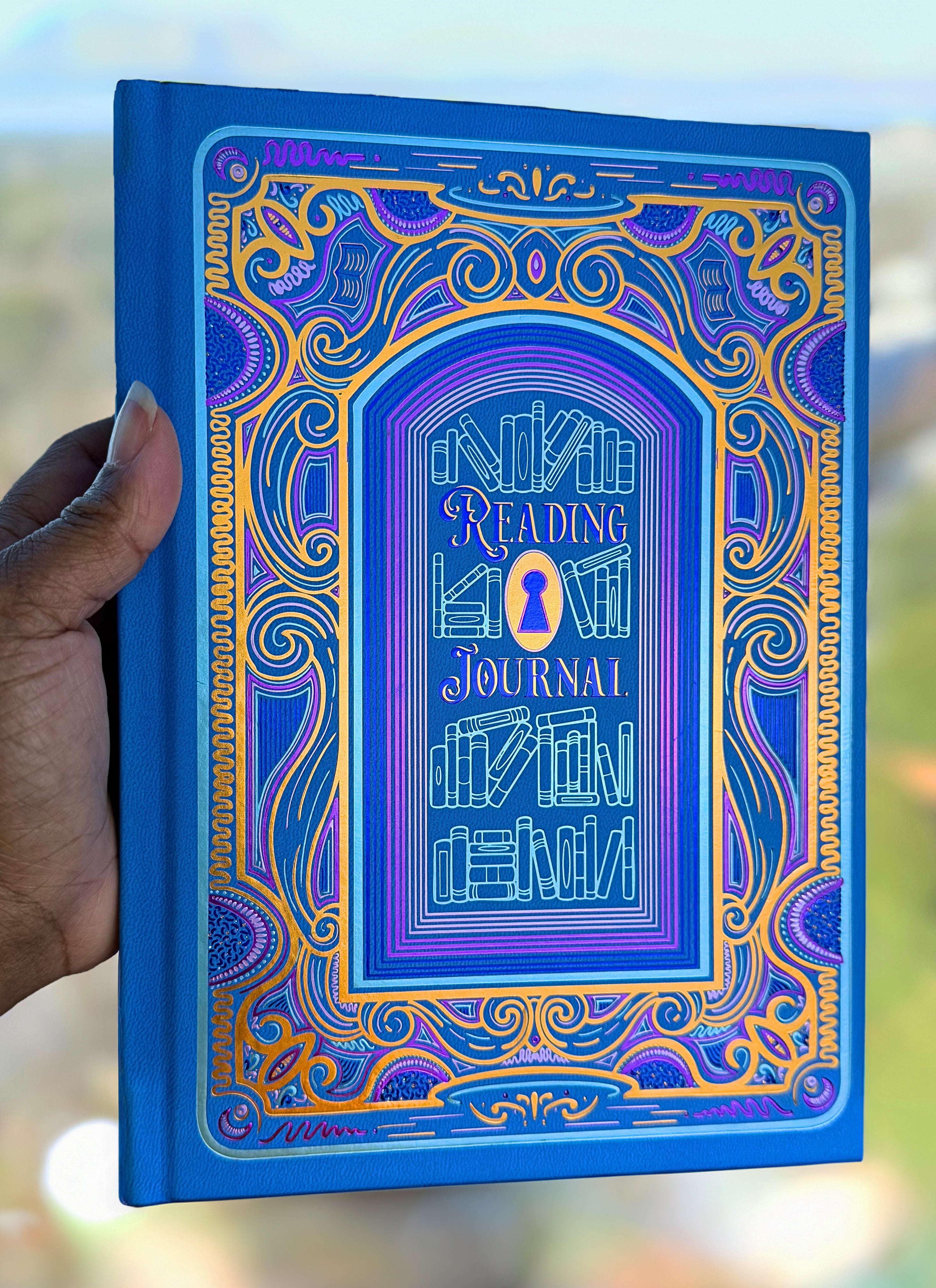 B-Grade Cerulean Blue Reading Journal