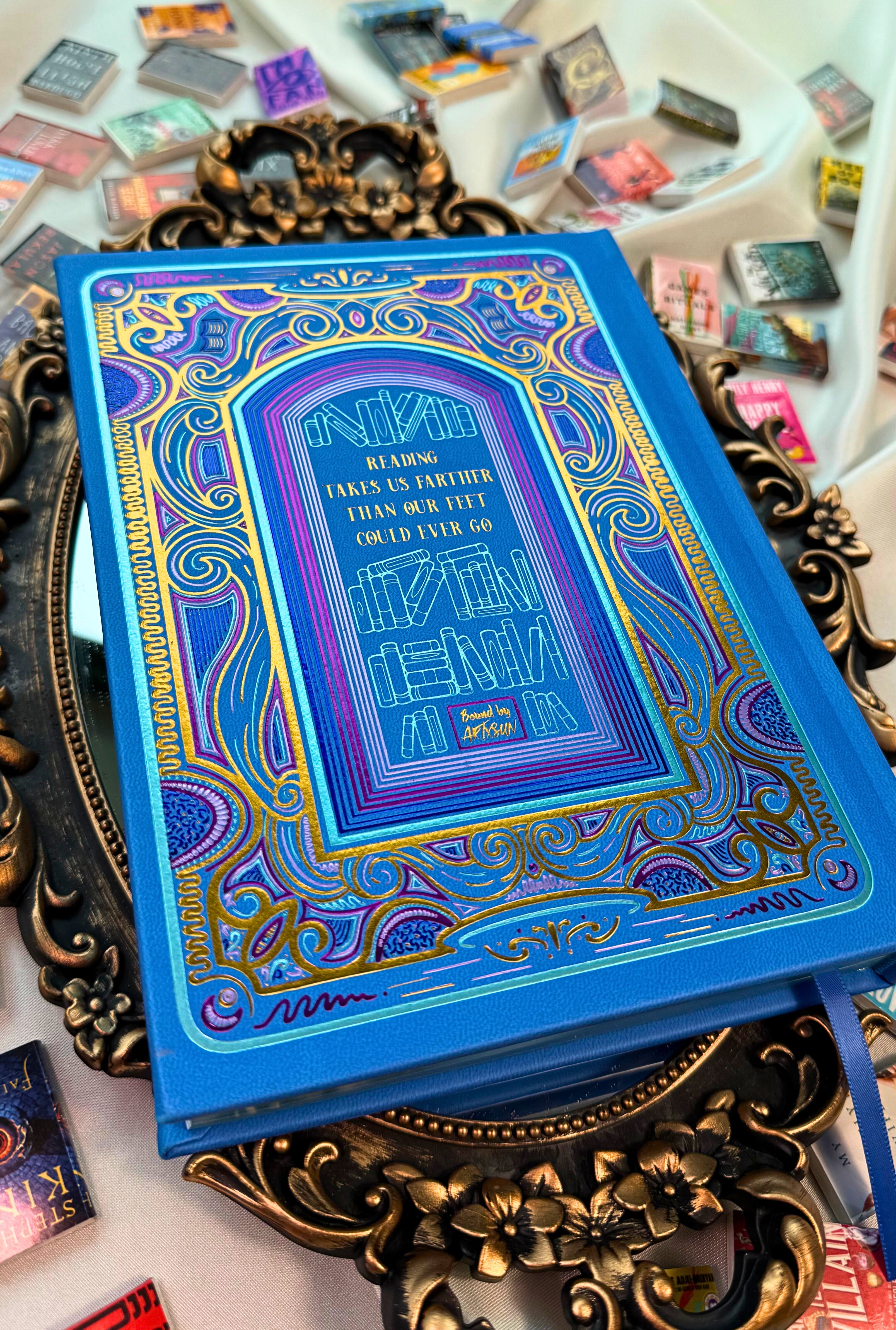 B-Grade Cerulean Blue Reading Journal