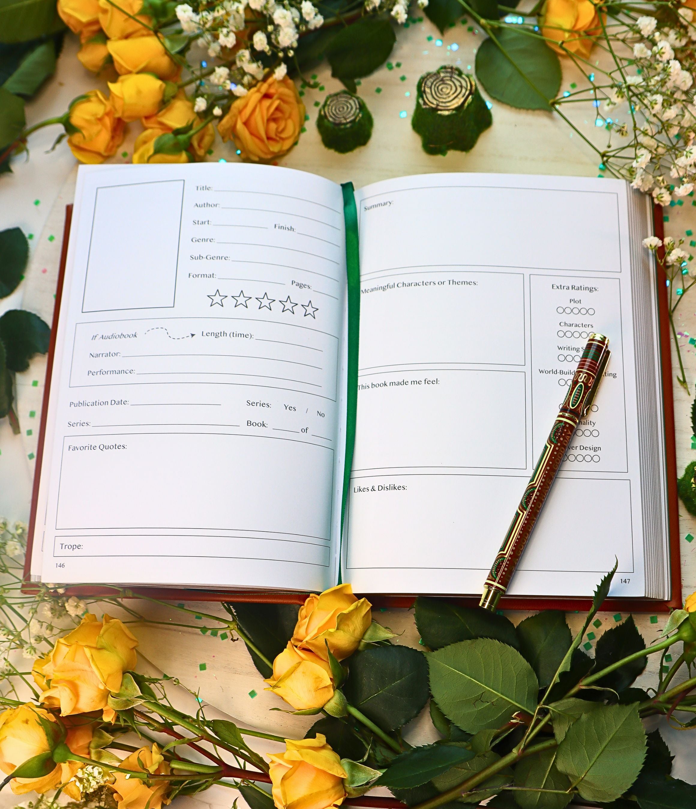 Cinnamon Brown Reading Journal