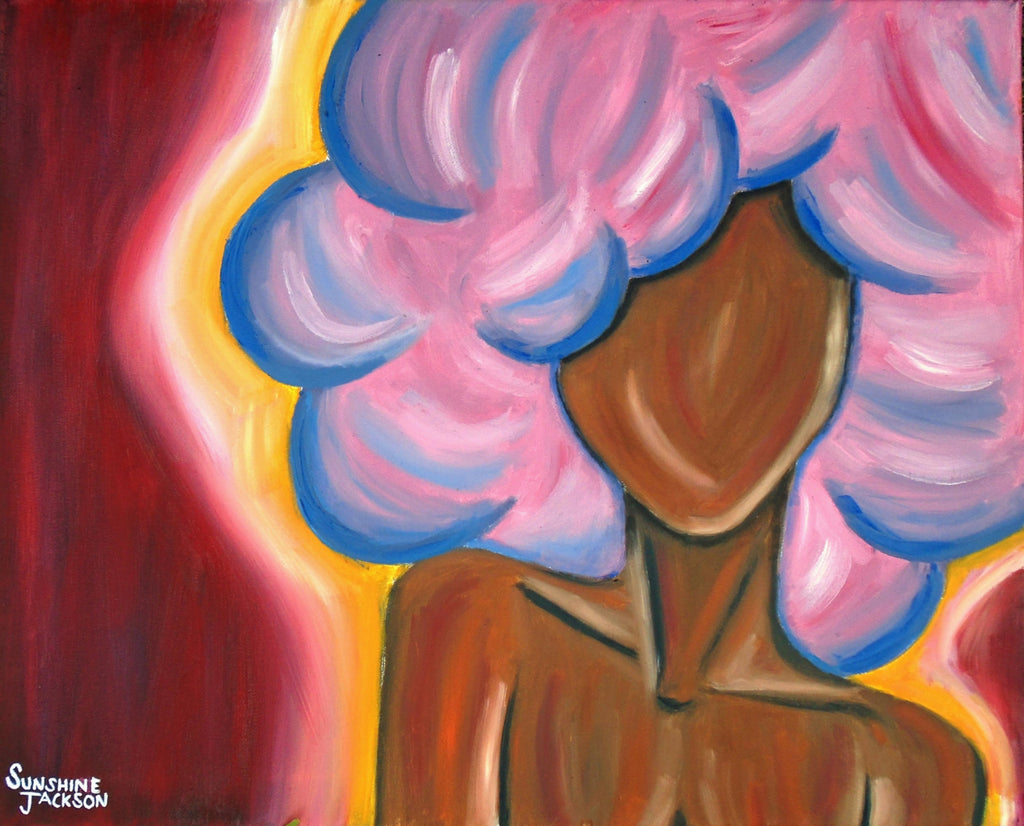 Bubblegum Hair Canvas Print
