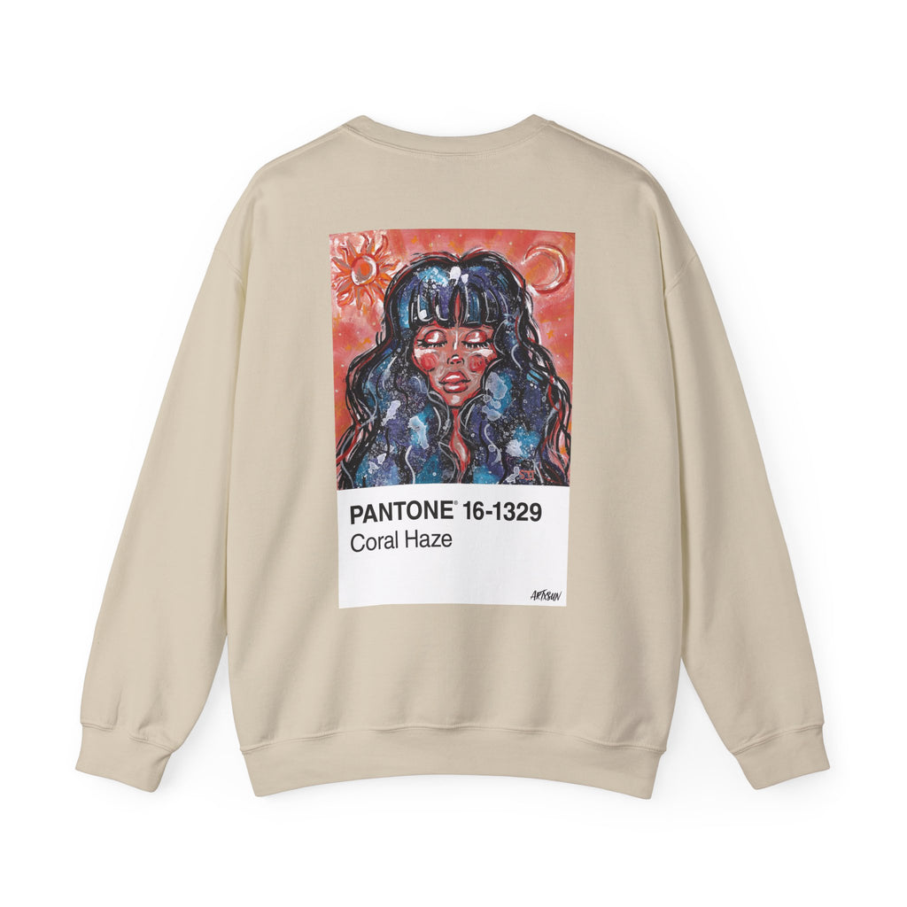 Pantone 5 Galaxy Girl Sweatshirt with Art on Back