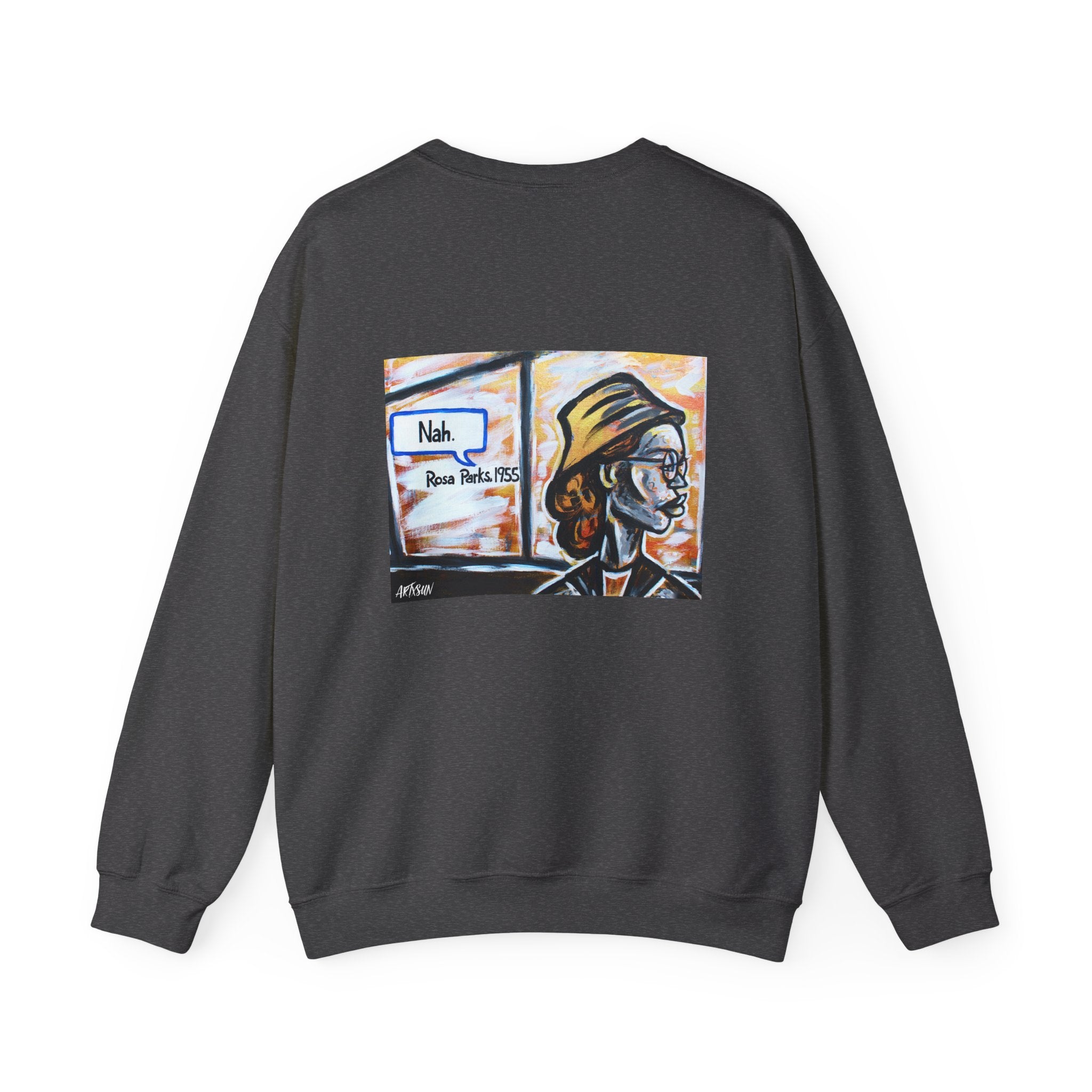 Heroic History Sweatshirt with Art on Back