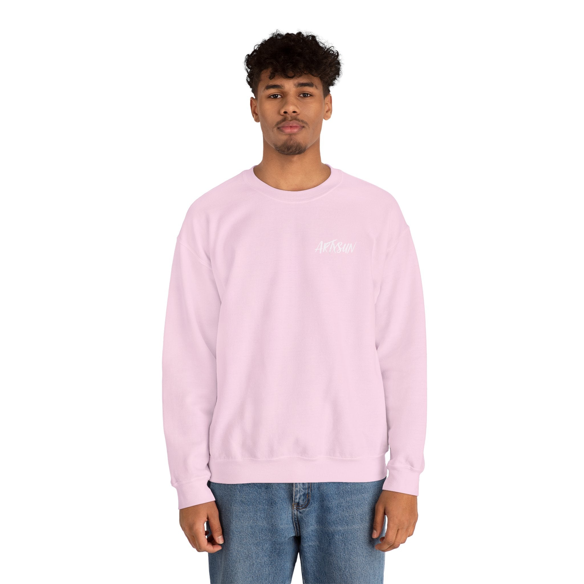 Pantone 14 Sunflower Field Sweatshirt with Art on Back