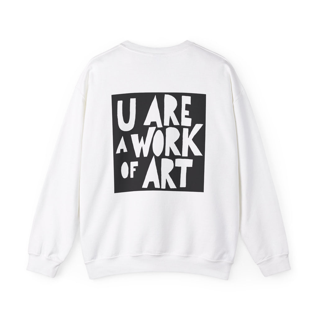 Work of Art Sweatshirt with Art on Back