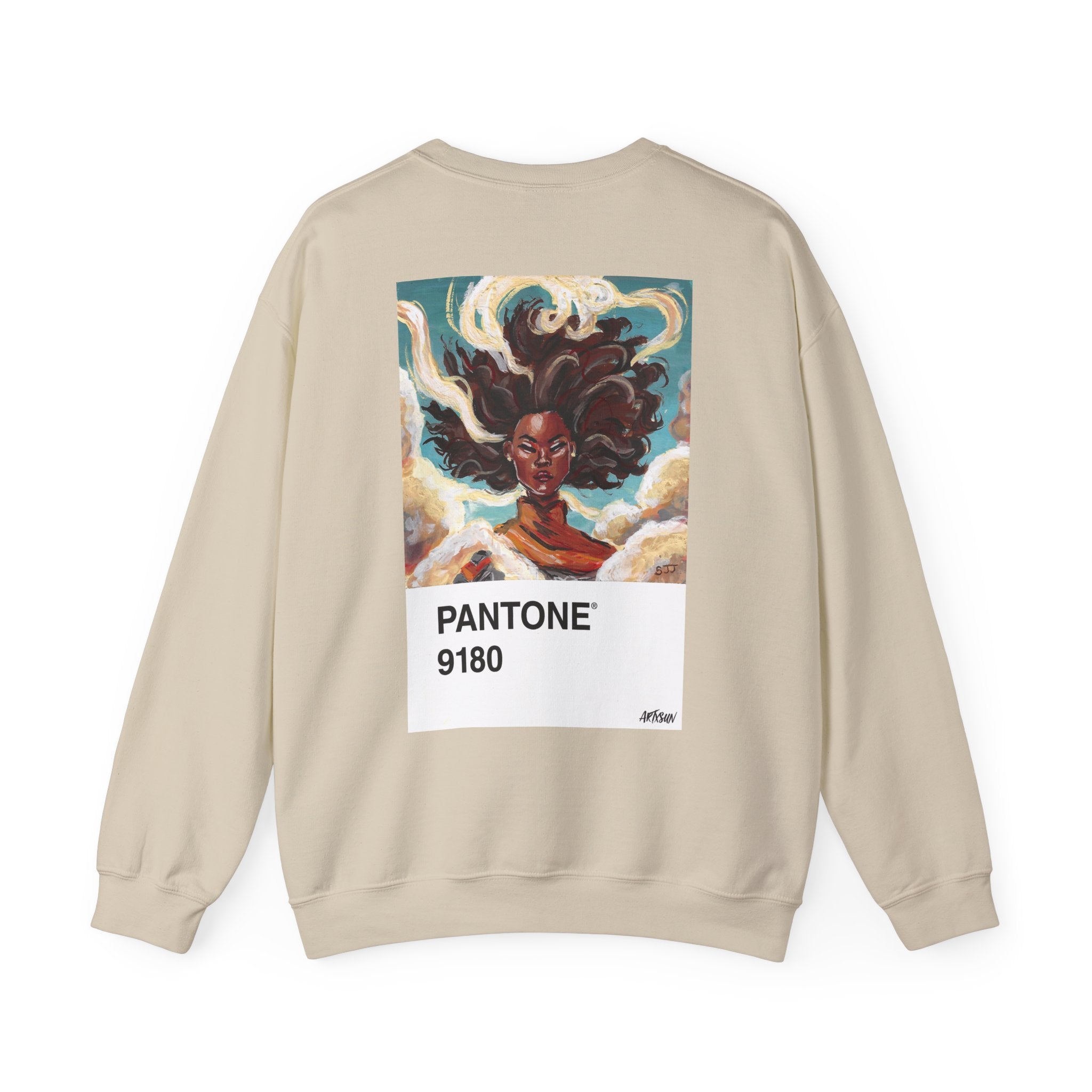 Pantone 3 Air Sweatshirt with Art on Back