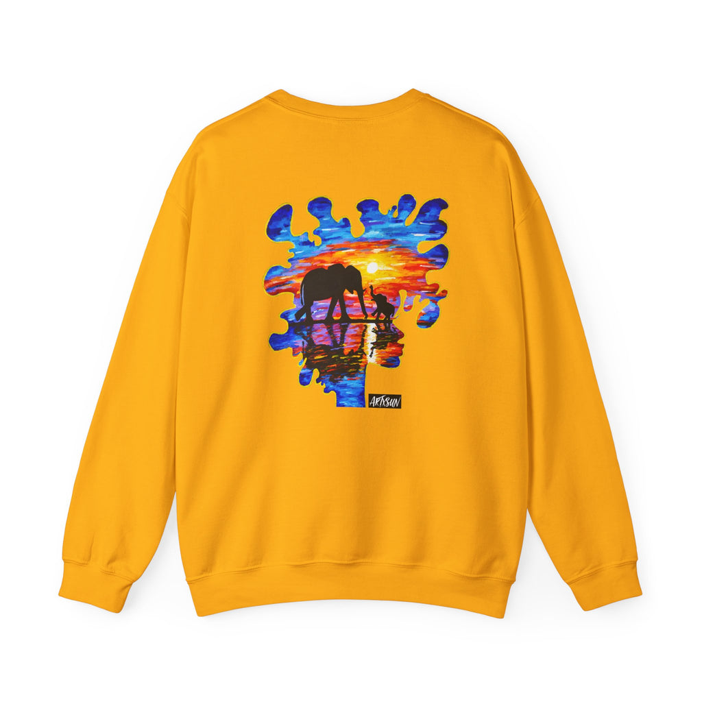Thoughts of Homeland Sweatshirt with Art on Back