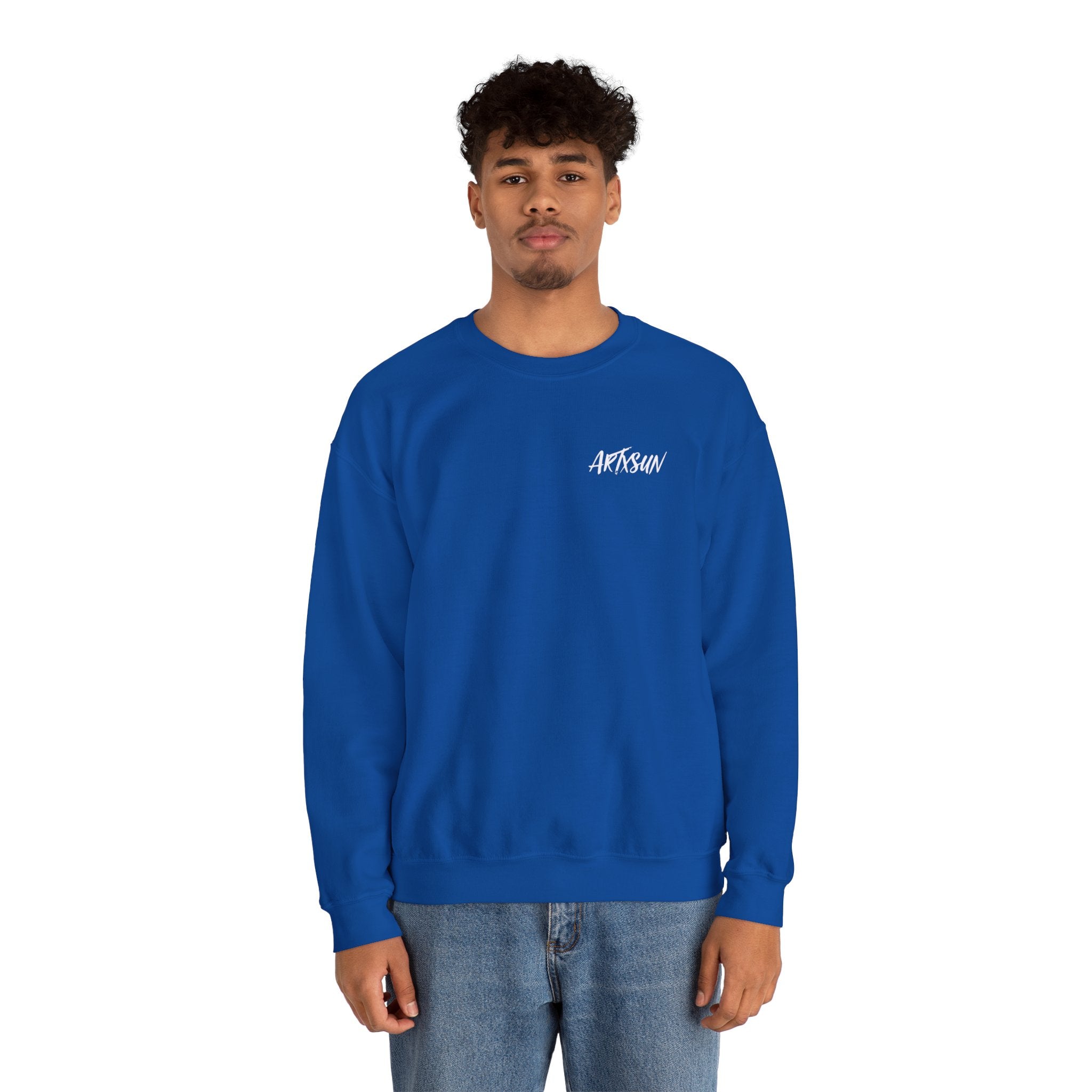 Vivid Silence Sweatshirt with Art on Back