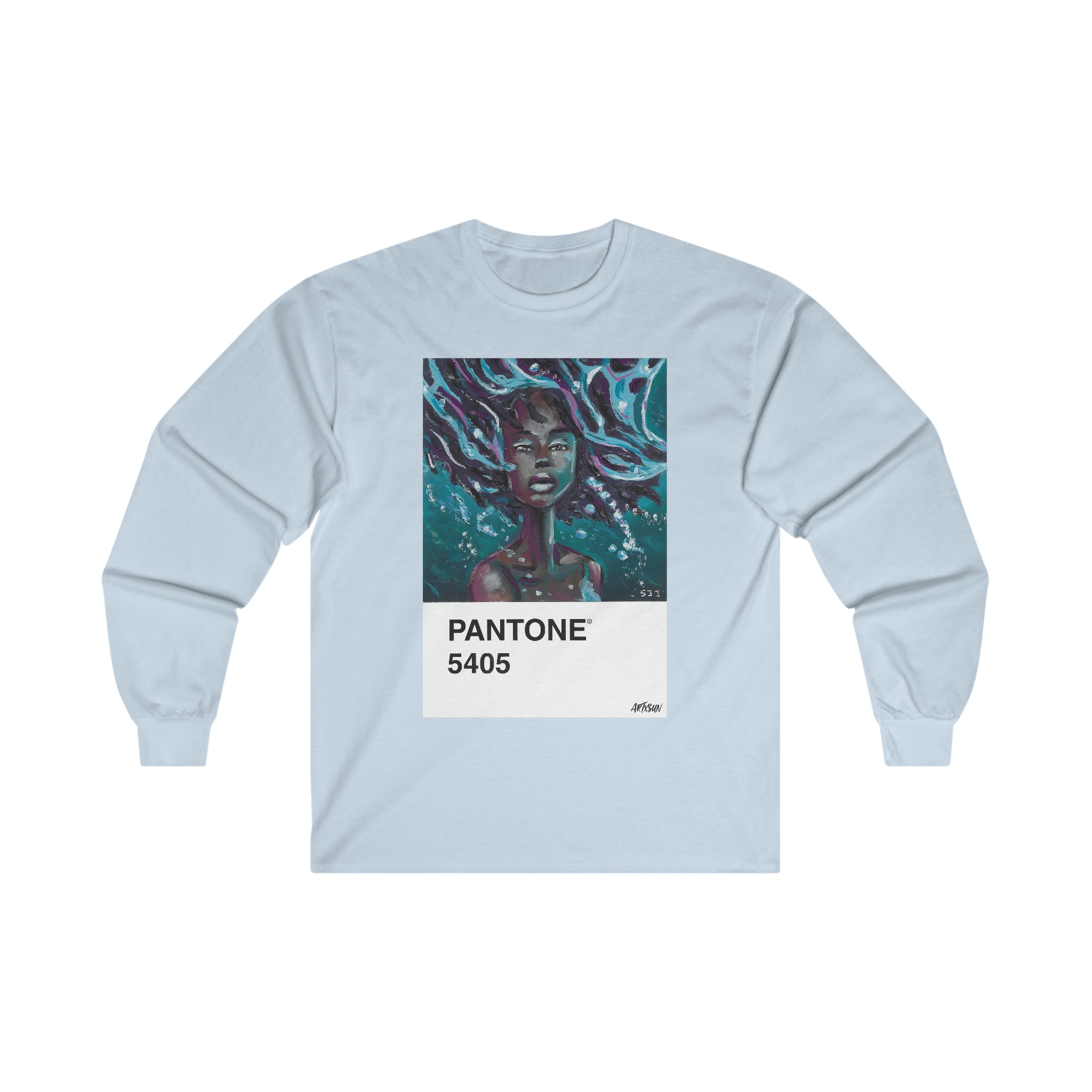 Pantone 1 Water Long Sleeve Shirt