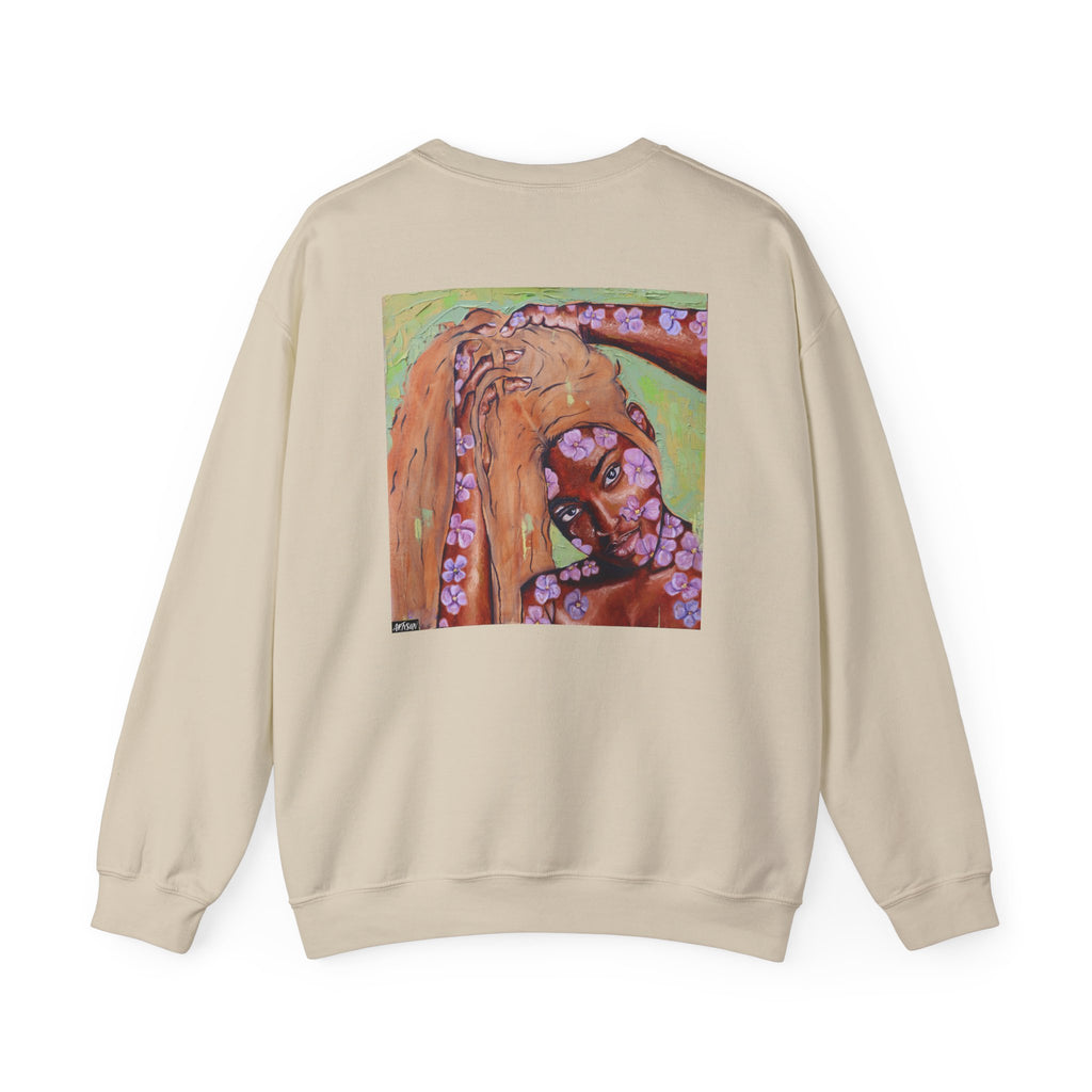 In Bloom Sweatshirt with Art on Back