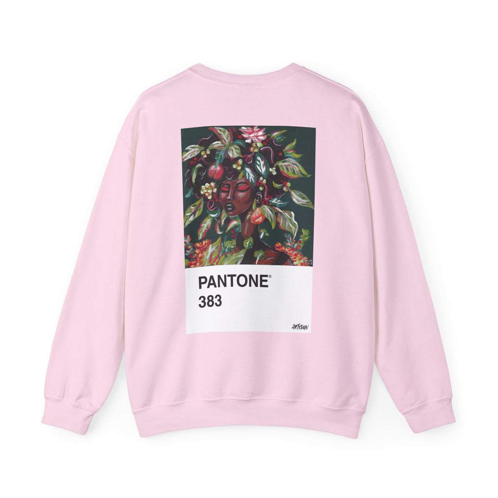 Pantone 2 Earth Sweatshirt with Art on Back