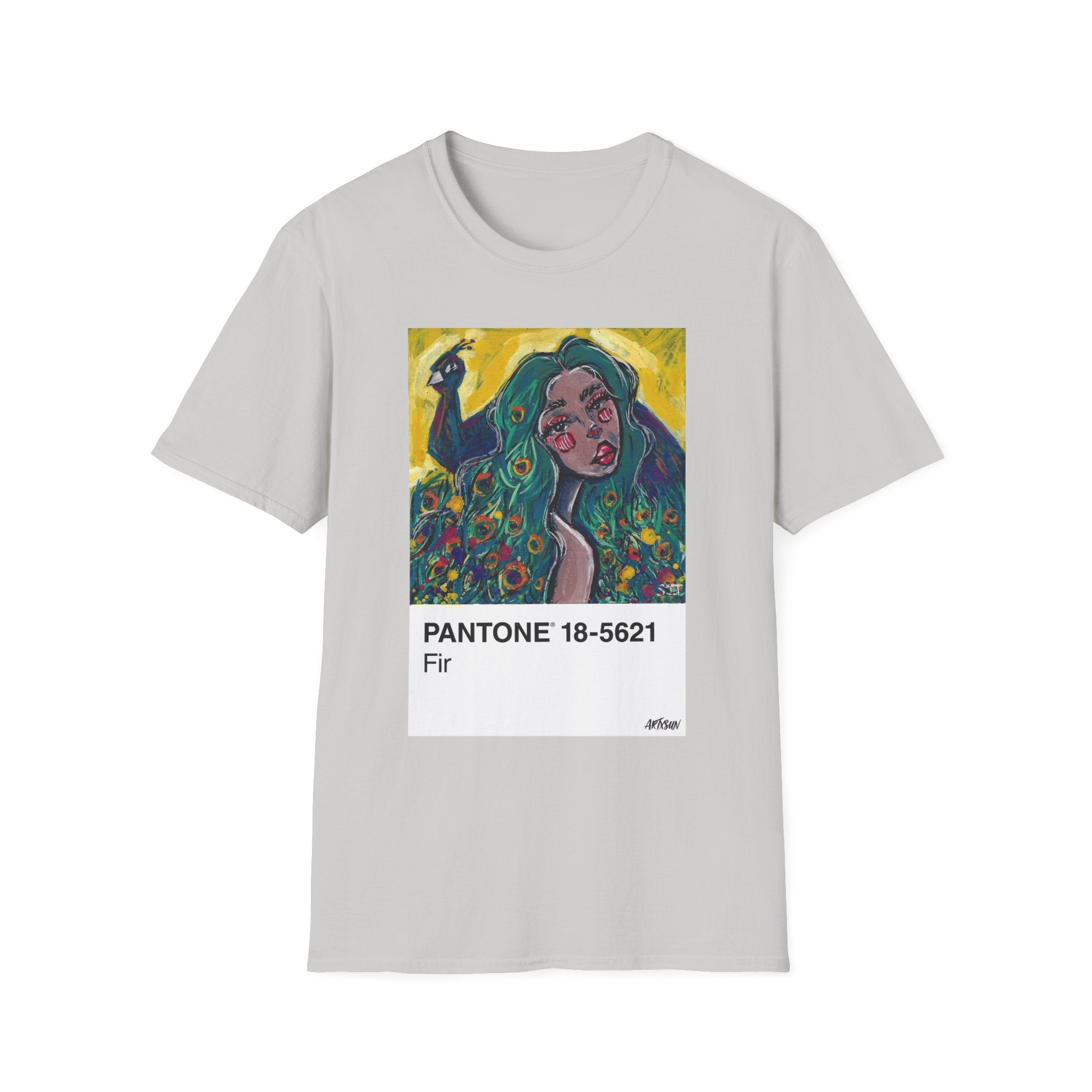 Pantone 6 Peacock Short Sleeve Shirt