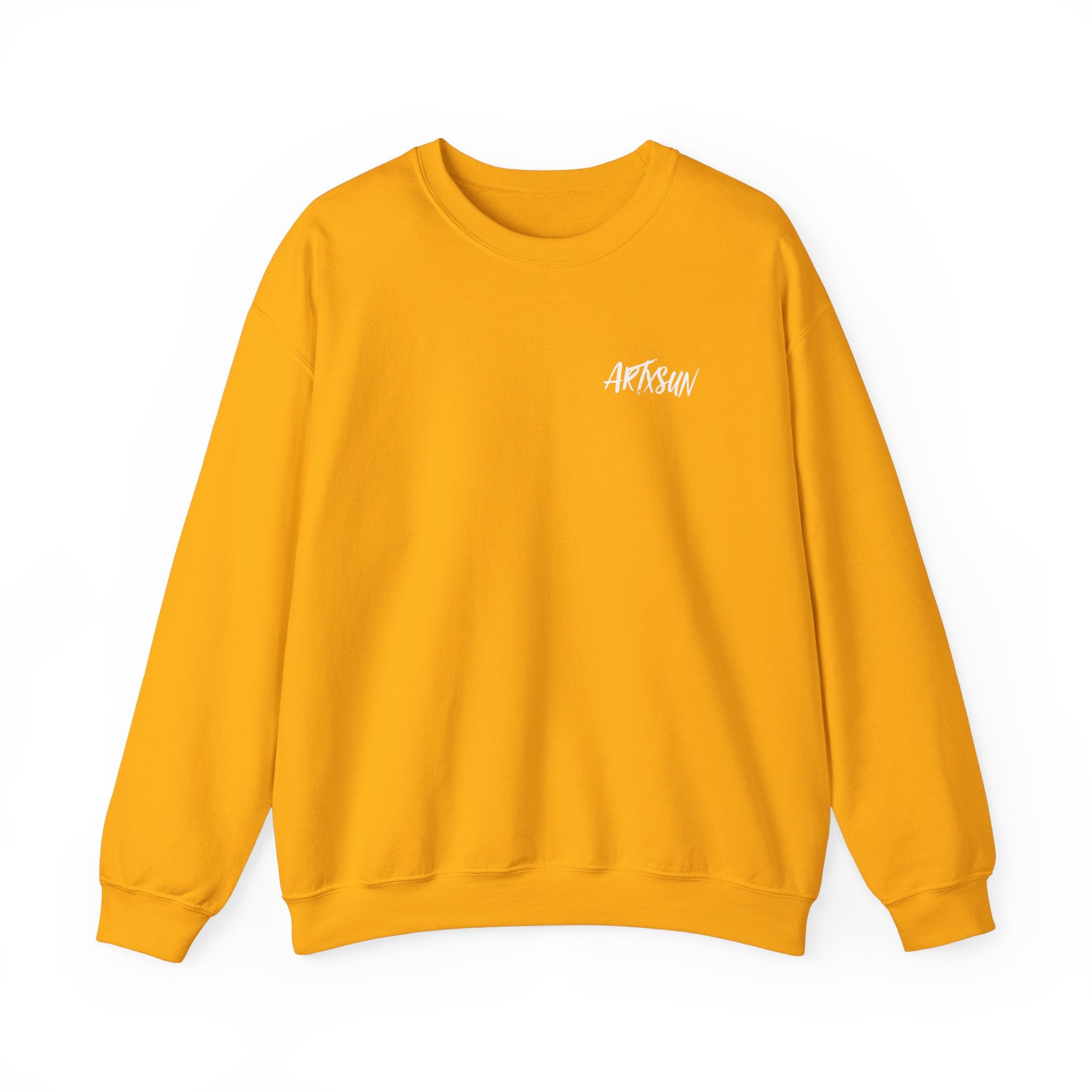 Pantone 18 Sunset Sweatshirt with Art on Back