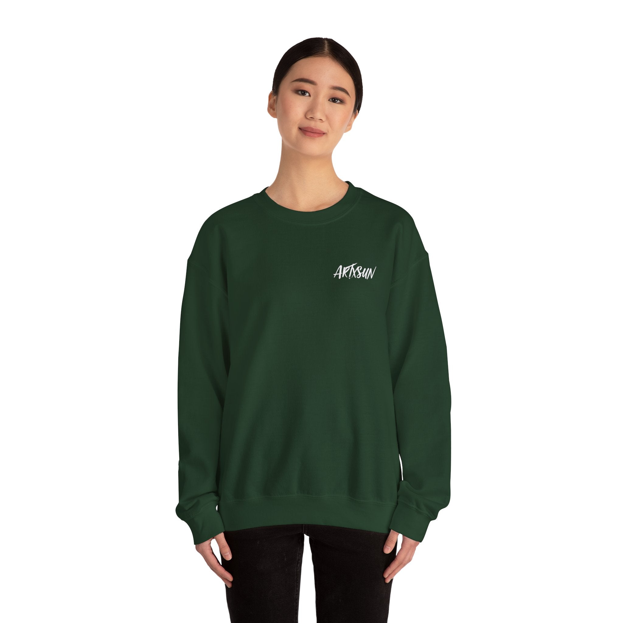 Pantone 20 Mahogany Sweatshirt with Art on Back