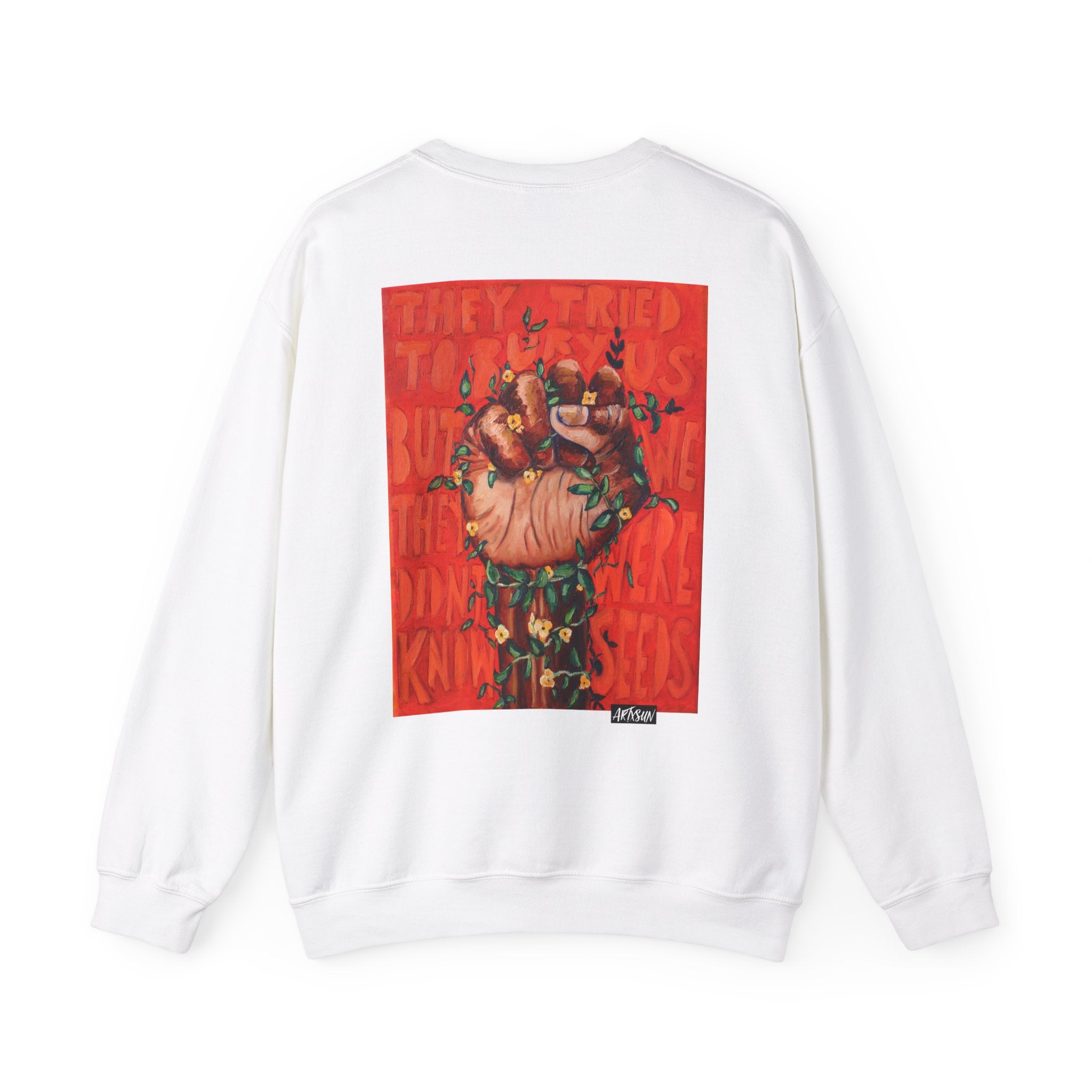 Seeds Sweatshirt with Art on Back