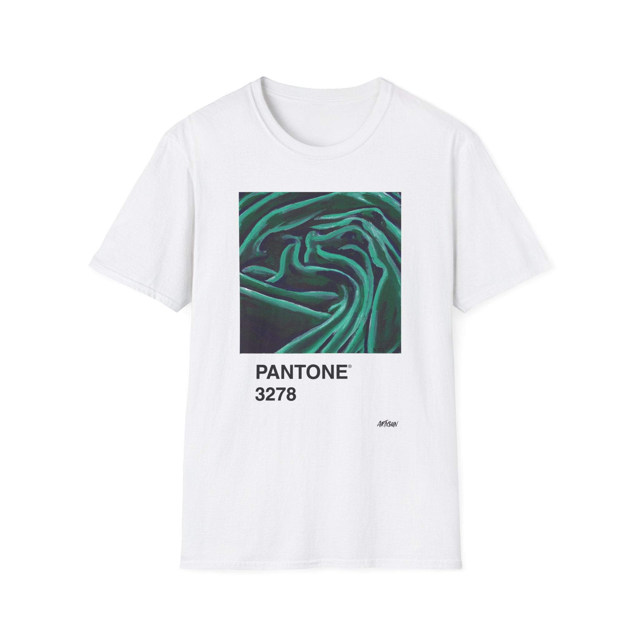 Pantone 19 Green Fabric Short Sleeve Shirt