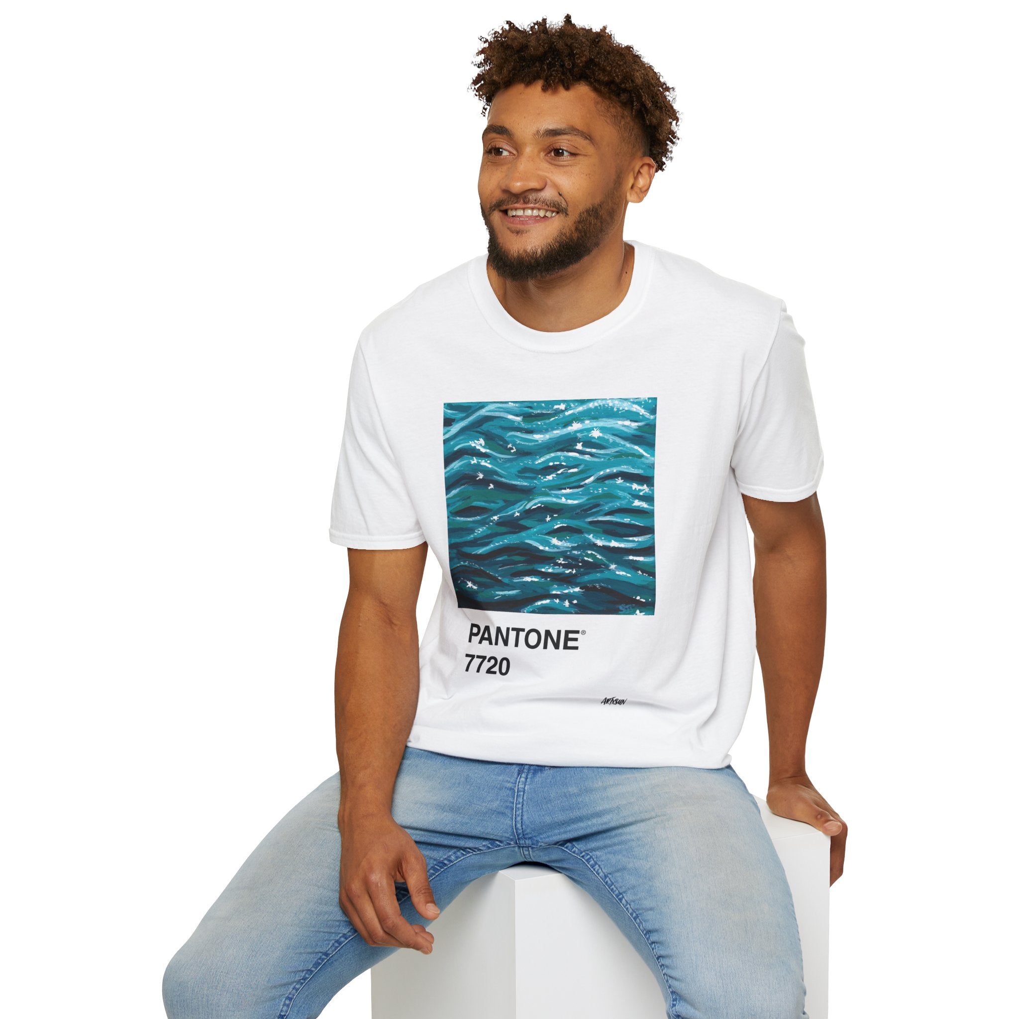 Pantone 17 Ocean Short Sleeve Shirt