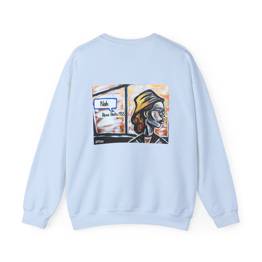 Heroic History Sweatshirt with Art on Back