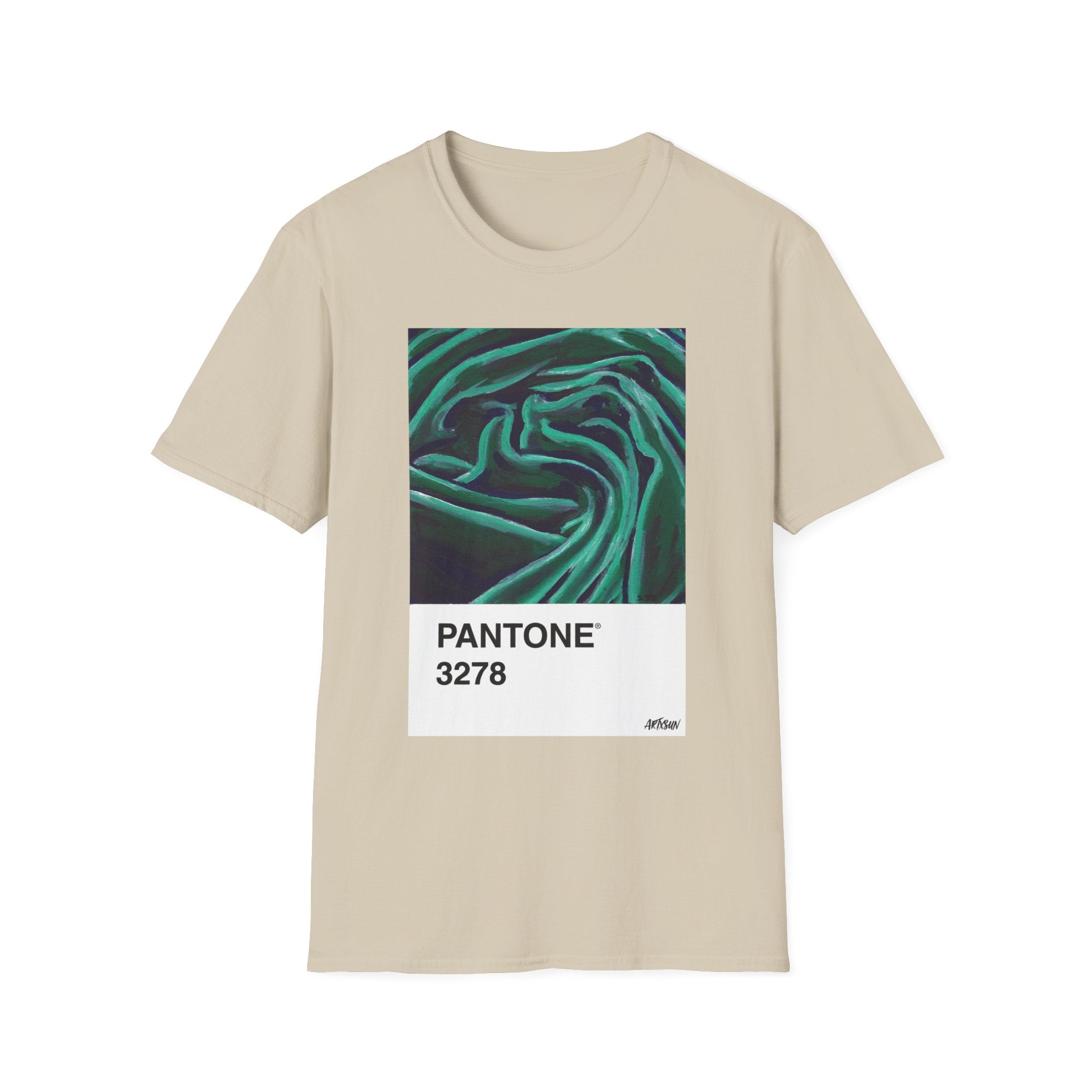 Pantone 19 Green Fabric Short Sleeve Shirt