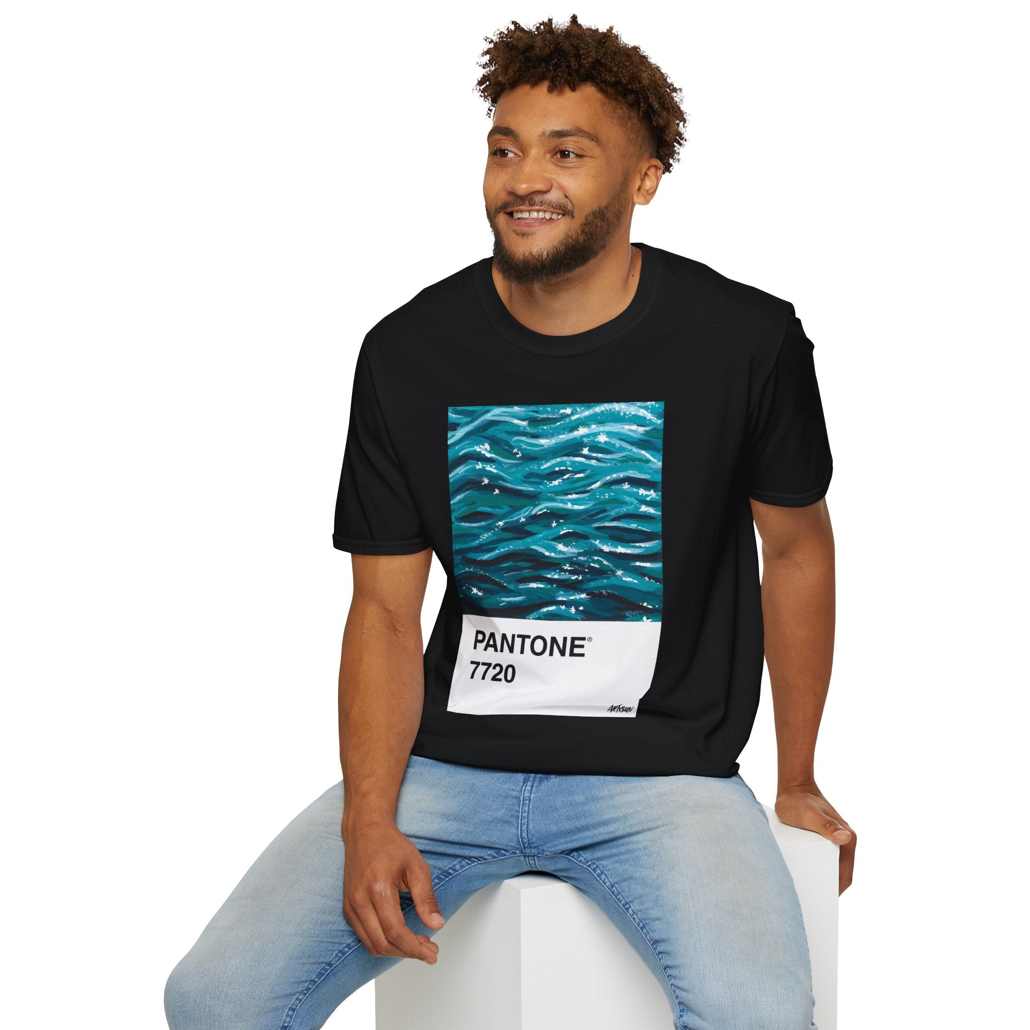 Pantone 17 Ocean Short Sleeve Shirt