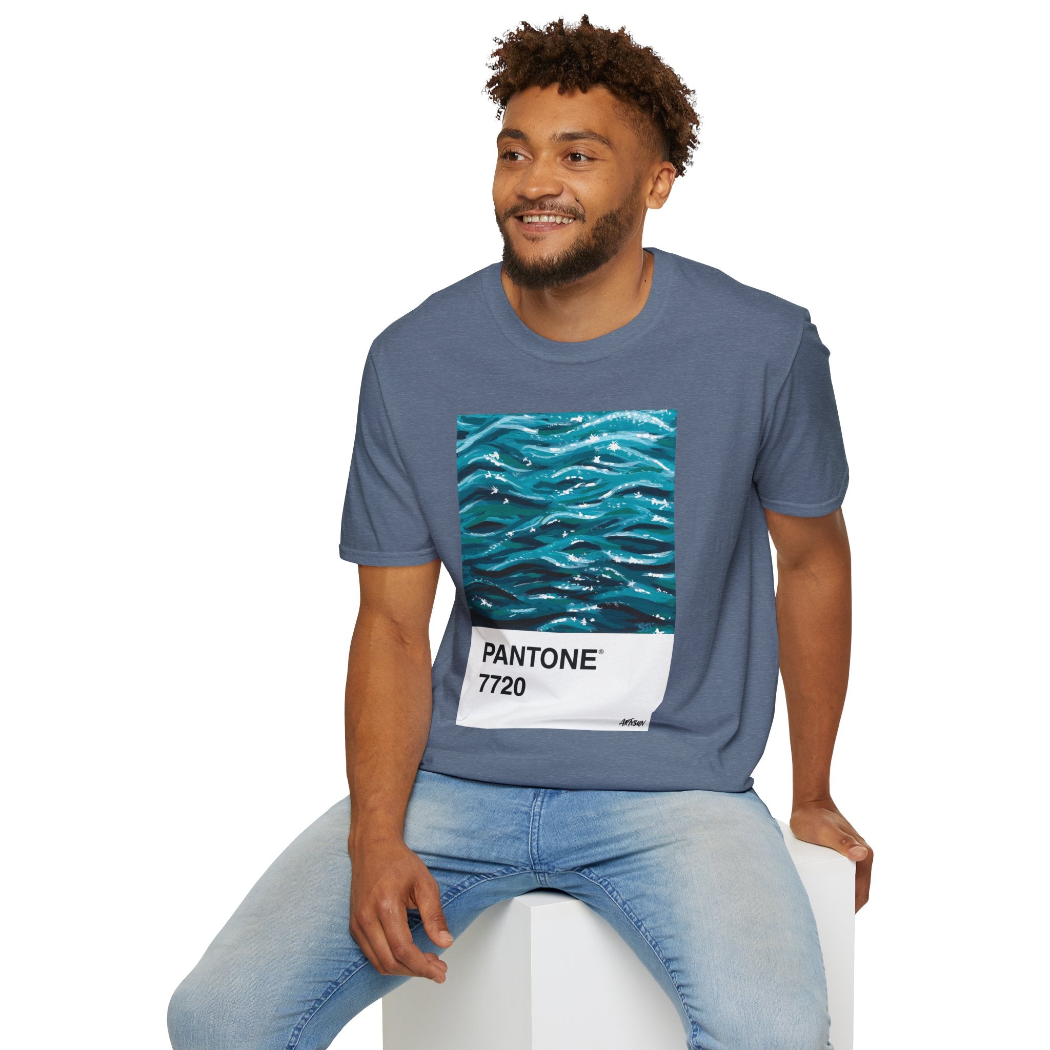 Pantone 17 Ocean Short Sleeve Shirt