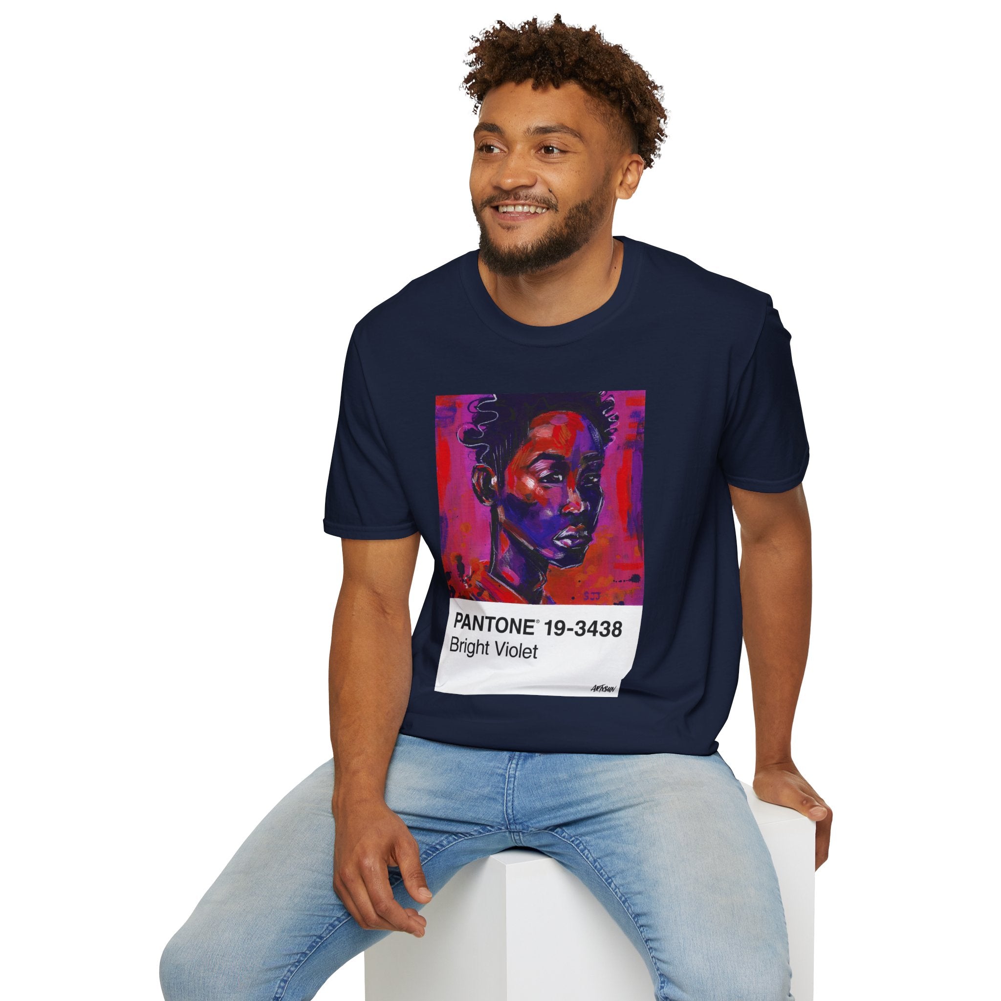 Pantone 11 Magenta Man Short Sleeve Shirt