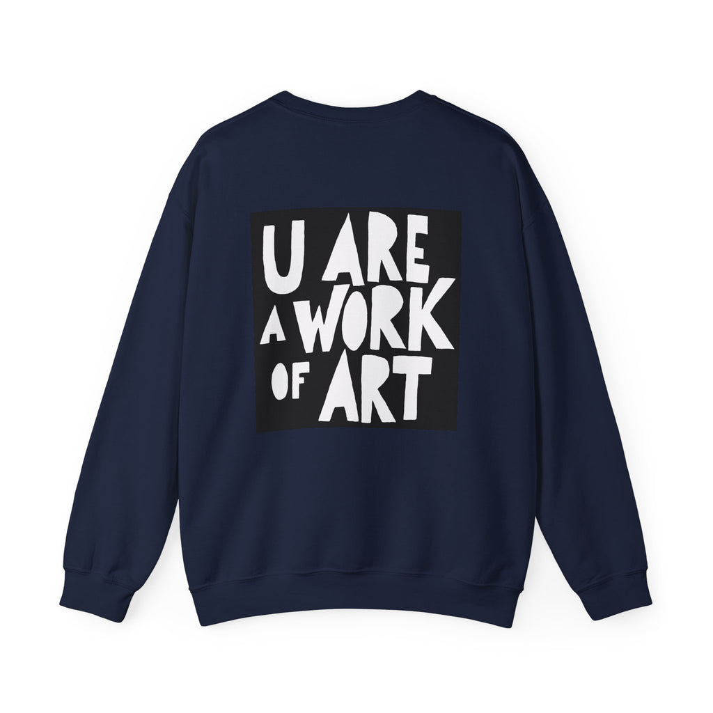 Work of Art Sweatshirt with Art on Back
