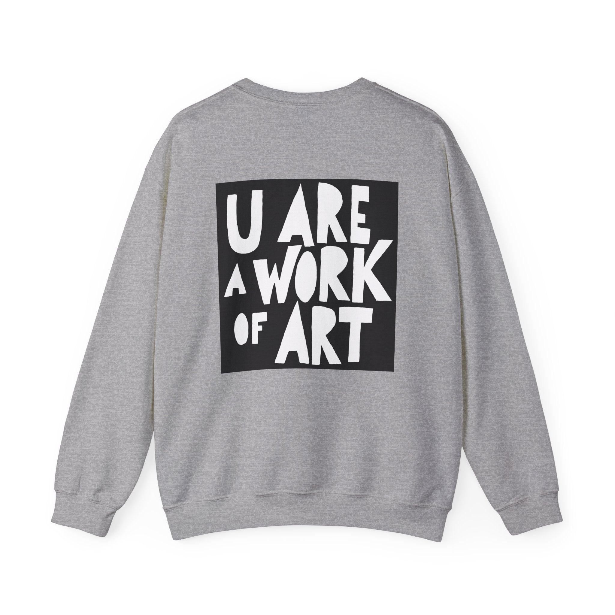 Work of Art Sweatshirt with Art on Back