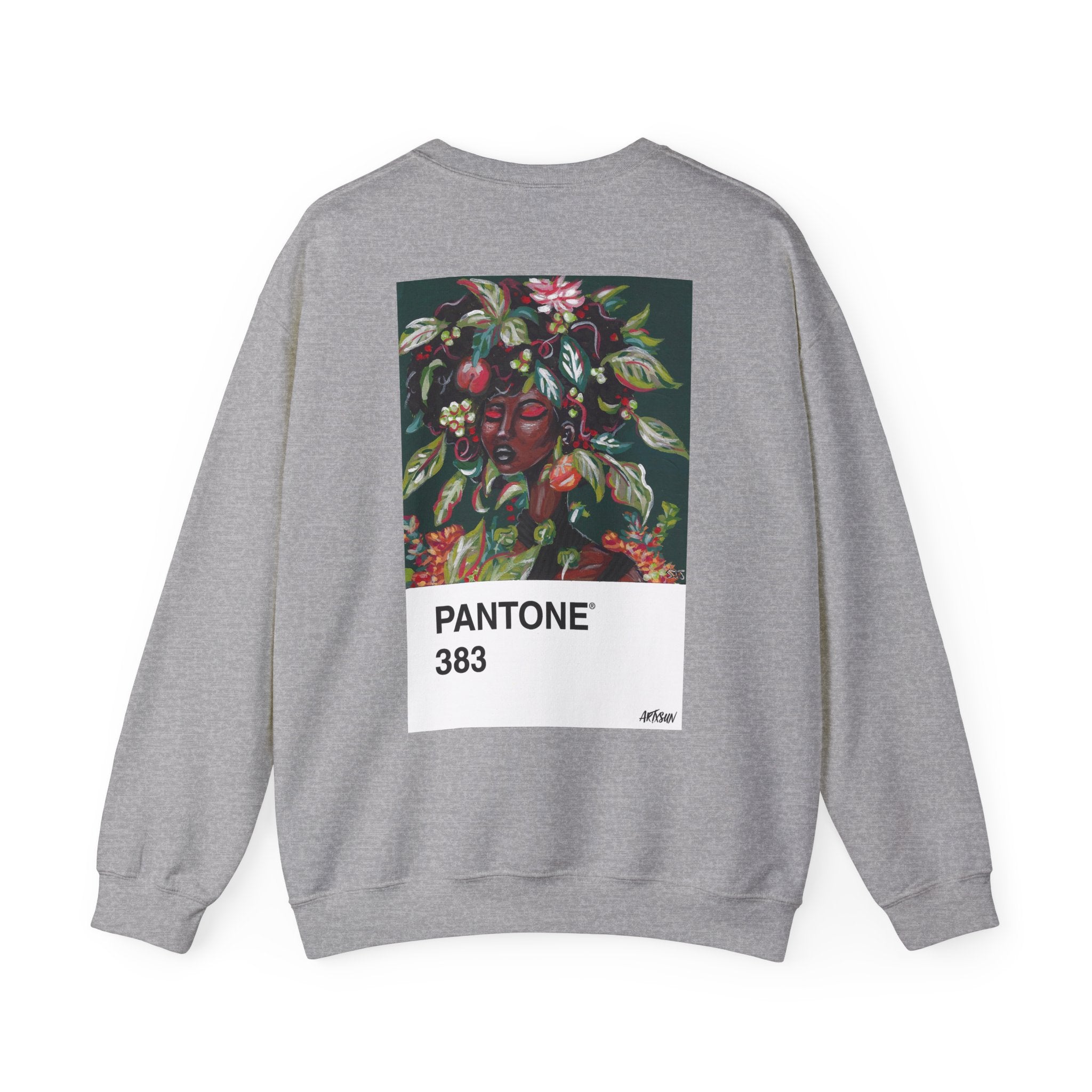 Pantone 2 Earth Sweatshirt with Art on Back