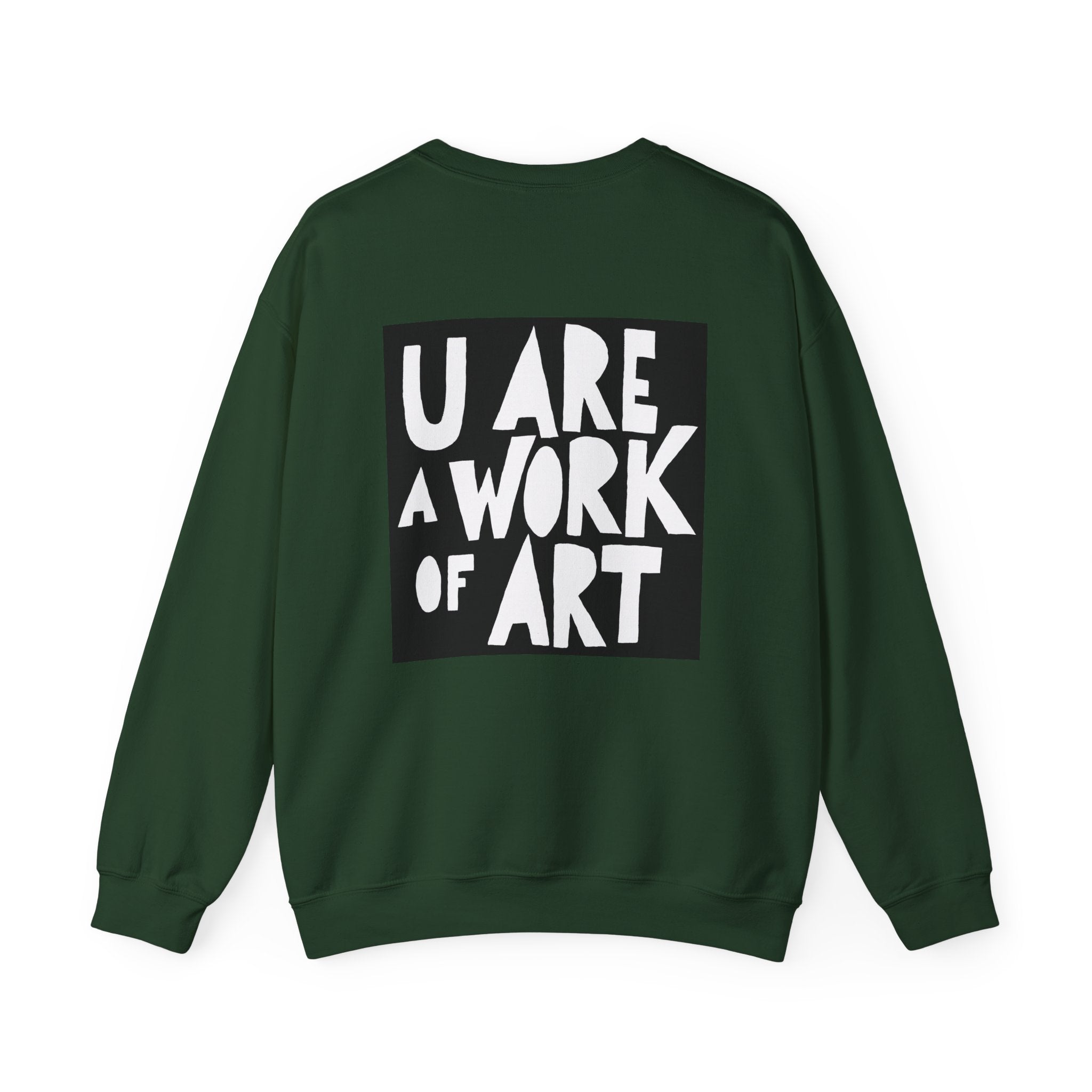 Work of Art Sweatshirt with Art on Back