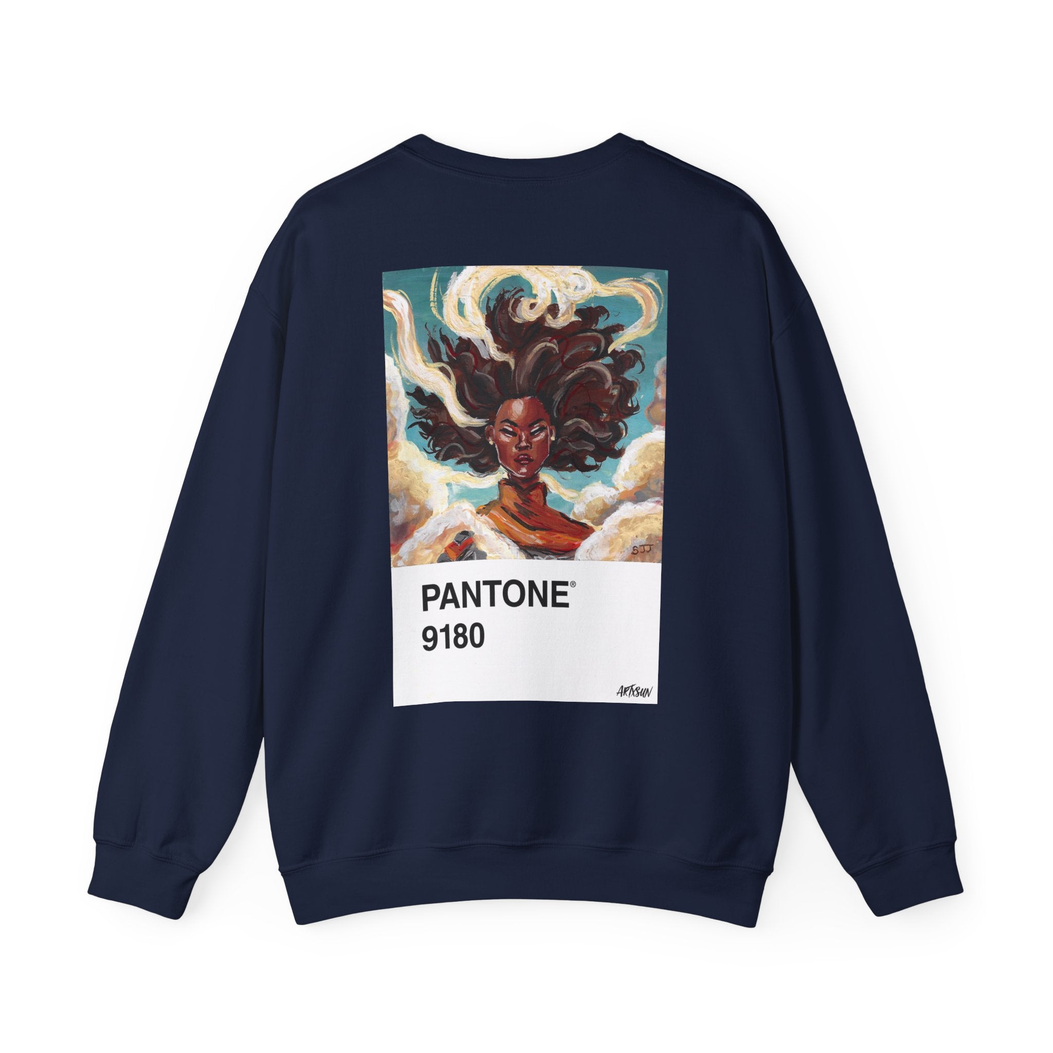 Pantone 3 Air Sweatshirt with Art on Back