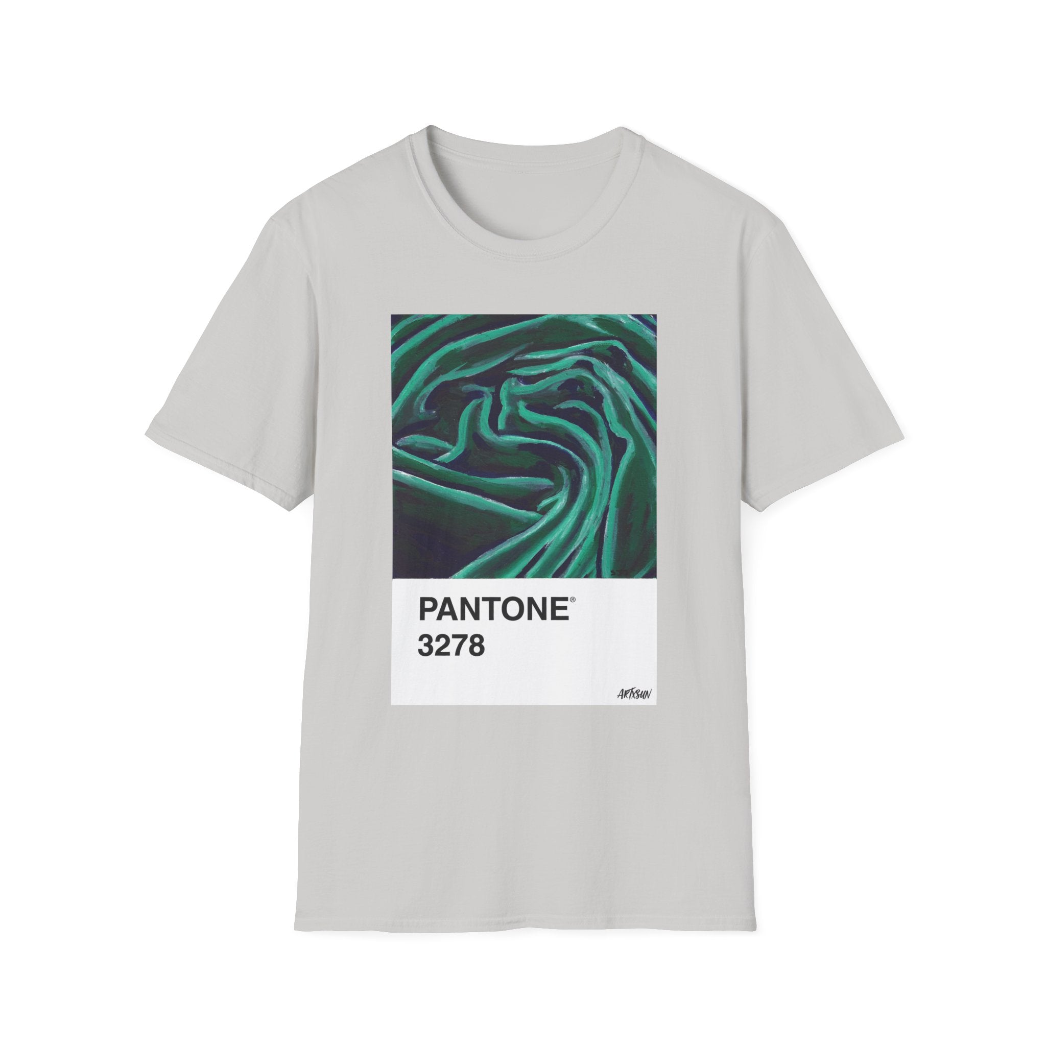 Pantone 19 Green Fabric Short Sleeve Shirt