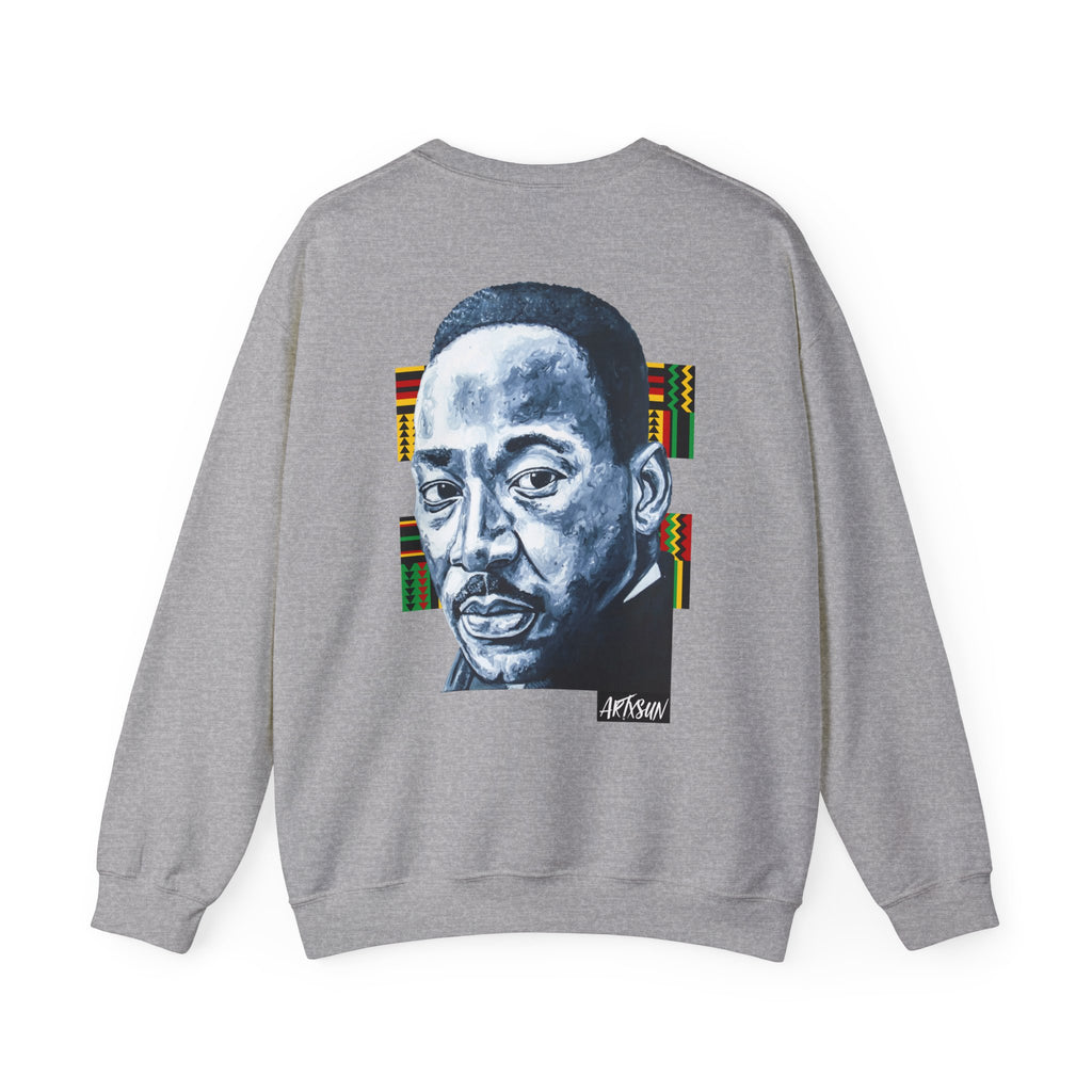 MLK Sweatshirt with Art on Back