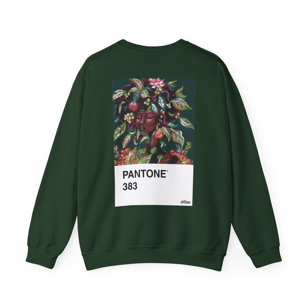 Pantone 2 Earth Sweatshirt with Art on Back