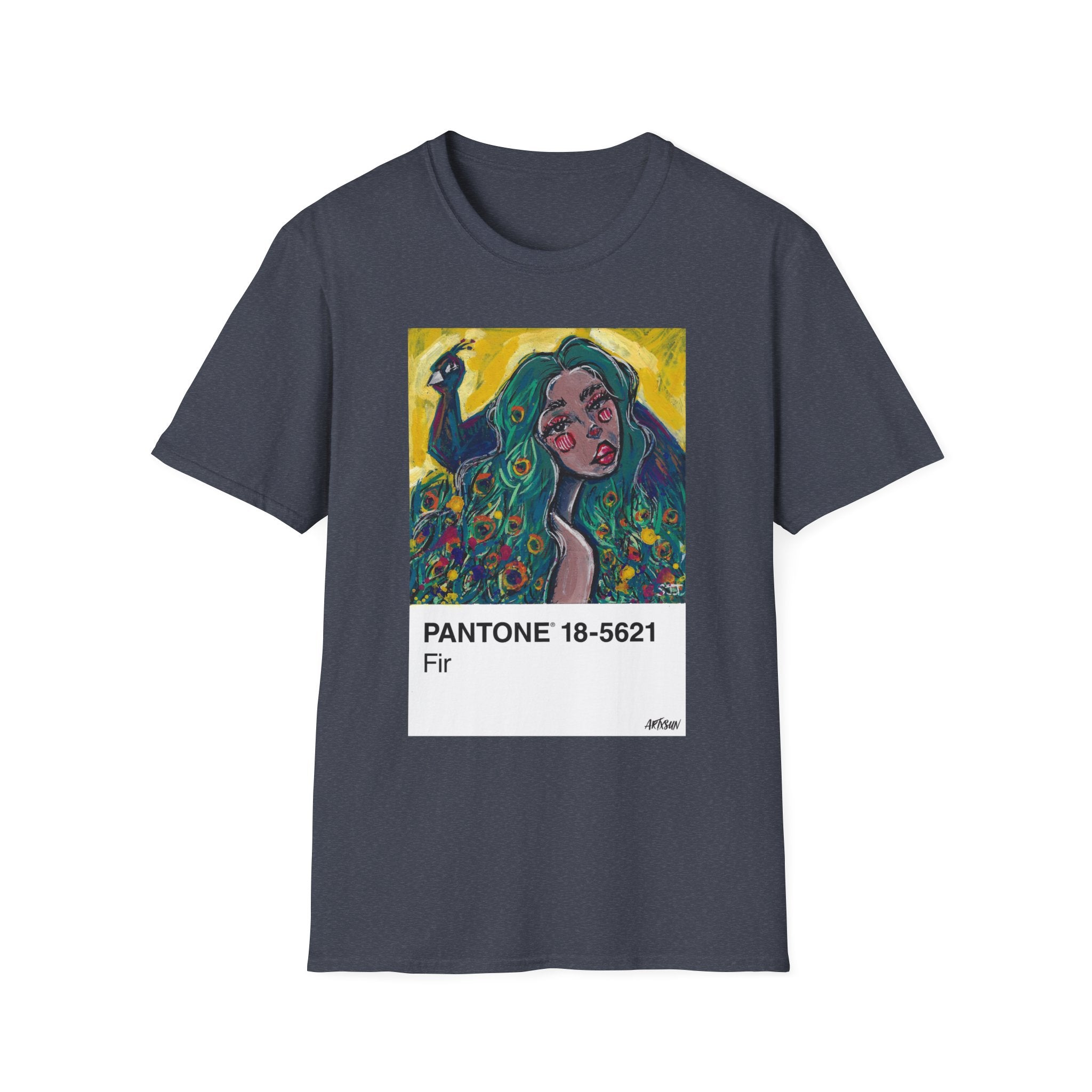 Pantone 6 Peacock Short Sleeve Shirt