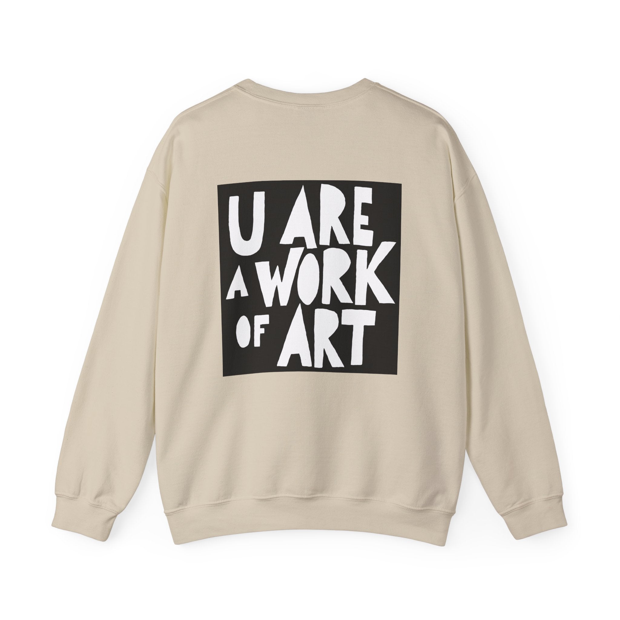 Work of Art Sweatshirt with Art on Back