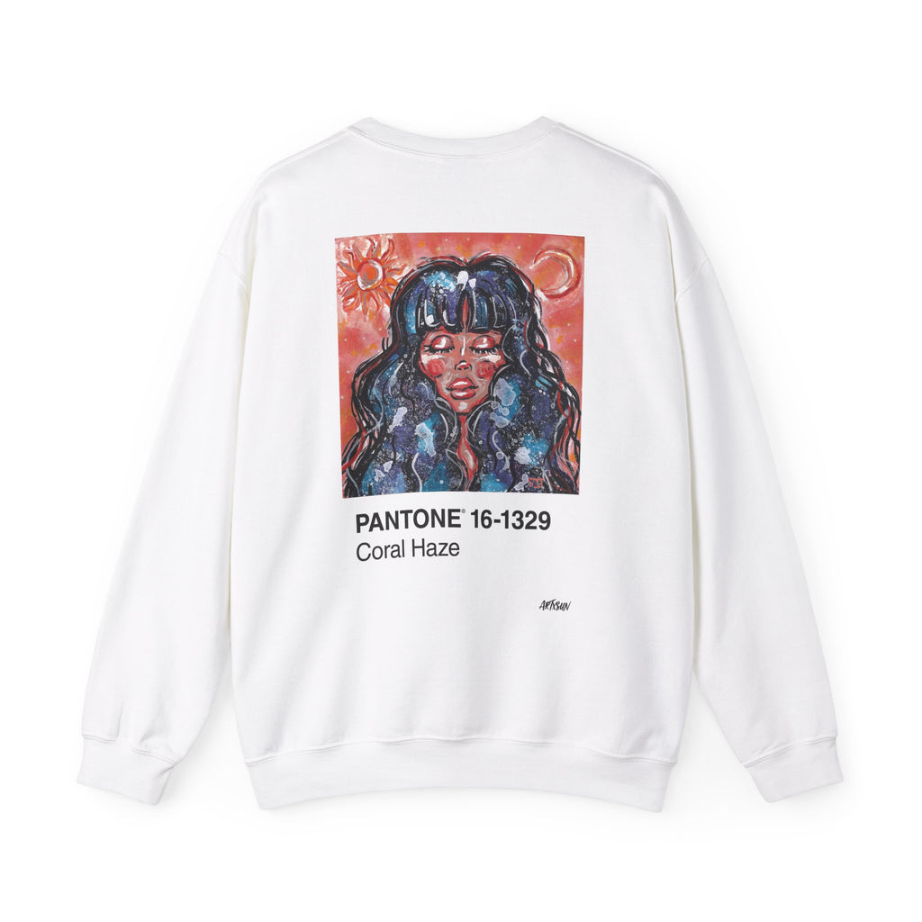 Pantone 5 Galaxy Girl Sweatshirt with Art on Back