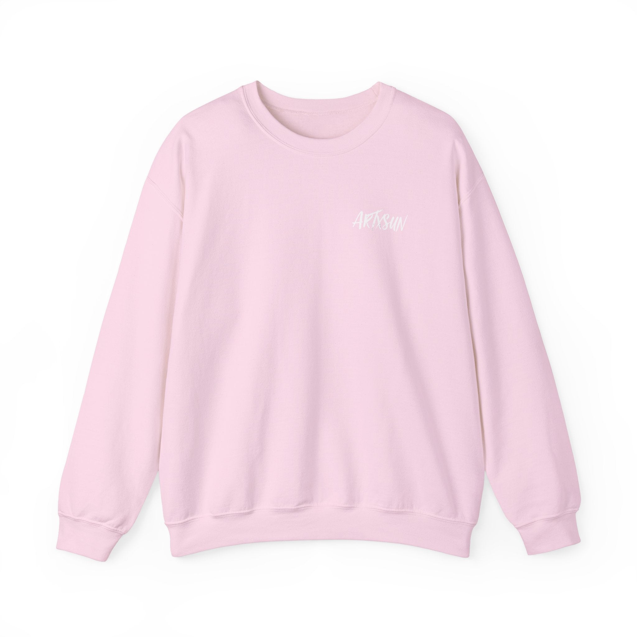 Pantone 18 Sunset Sweatshirt with Art on Back