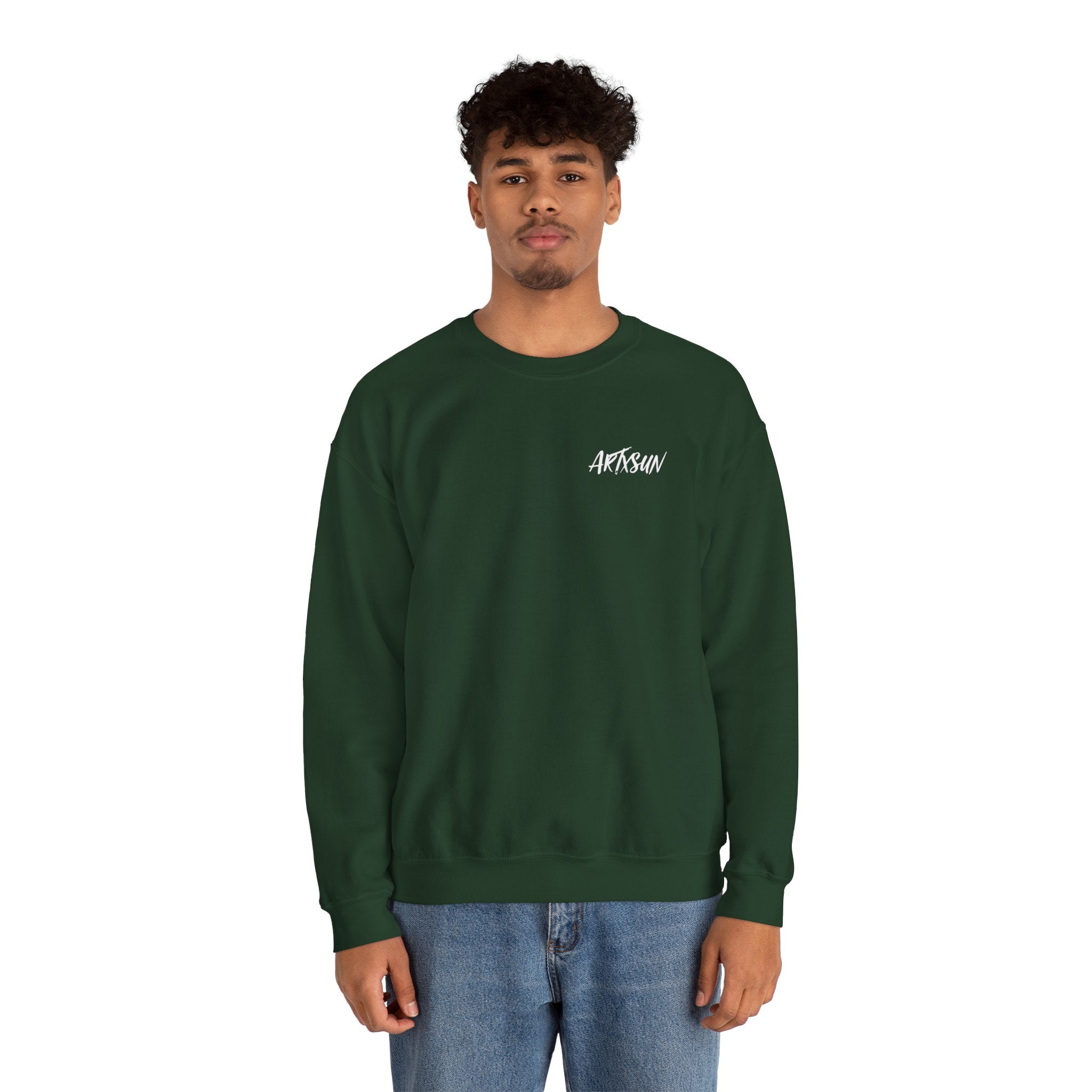 Pantone 4 Fire Sweatshirt with Art on Back