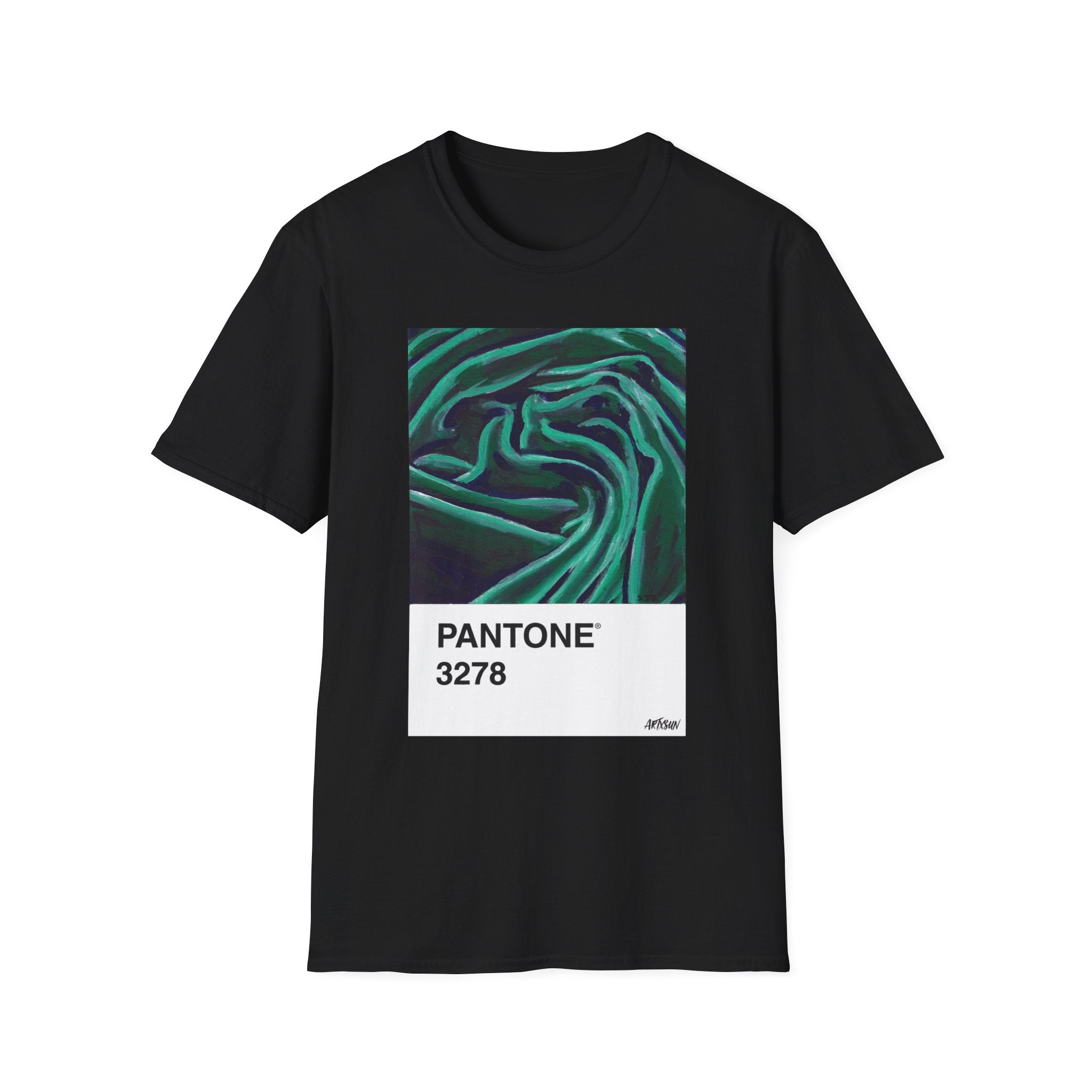 Pantone 19 Green Fabric Short Sleeve Shirt