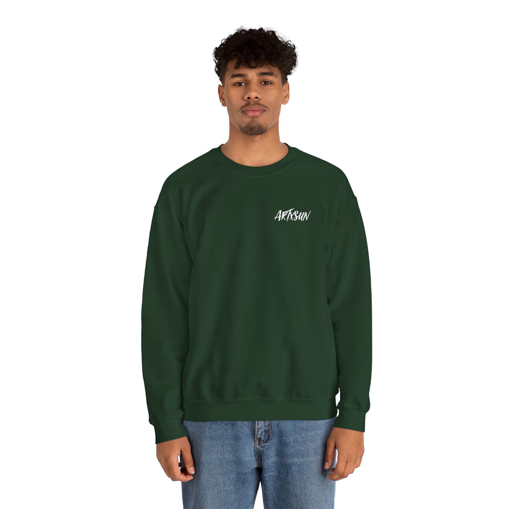 Pantone 9 Yellow Sweatshirt with Art on Back