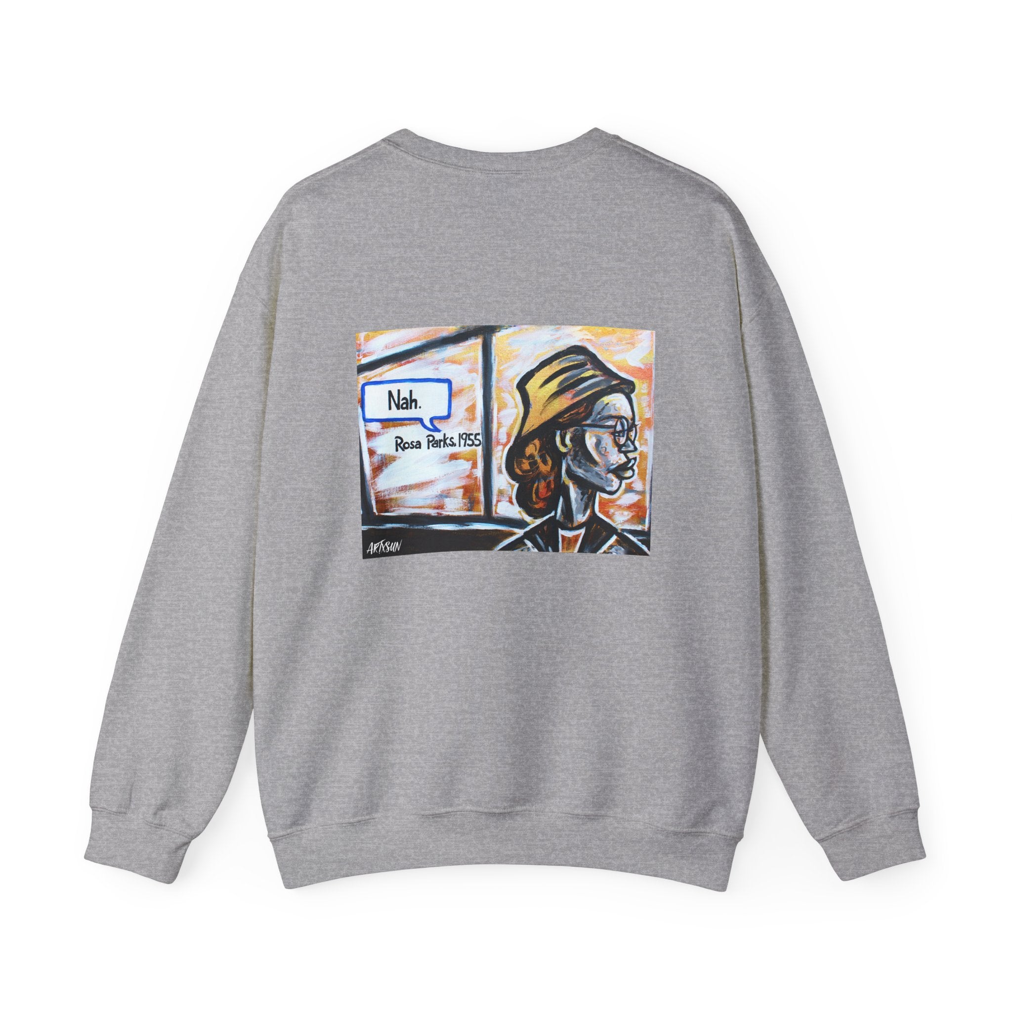 Heroic History Sweatshirt with Art on Back