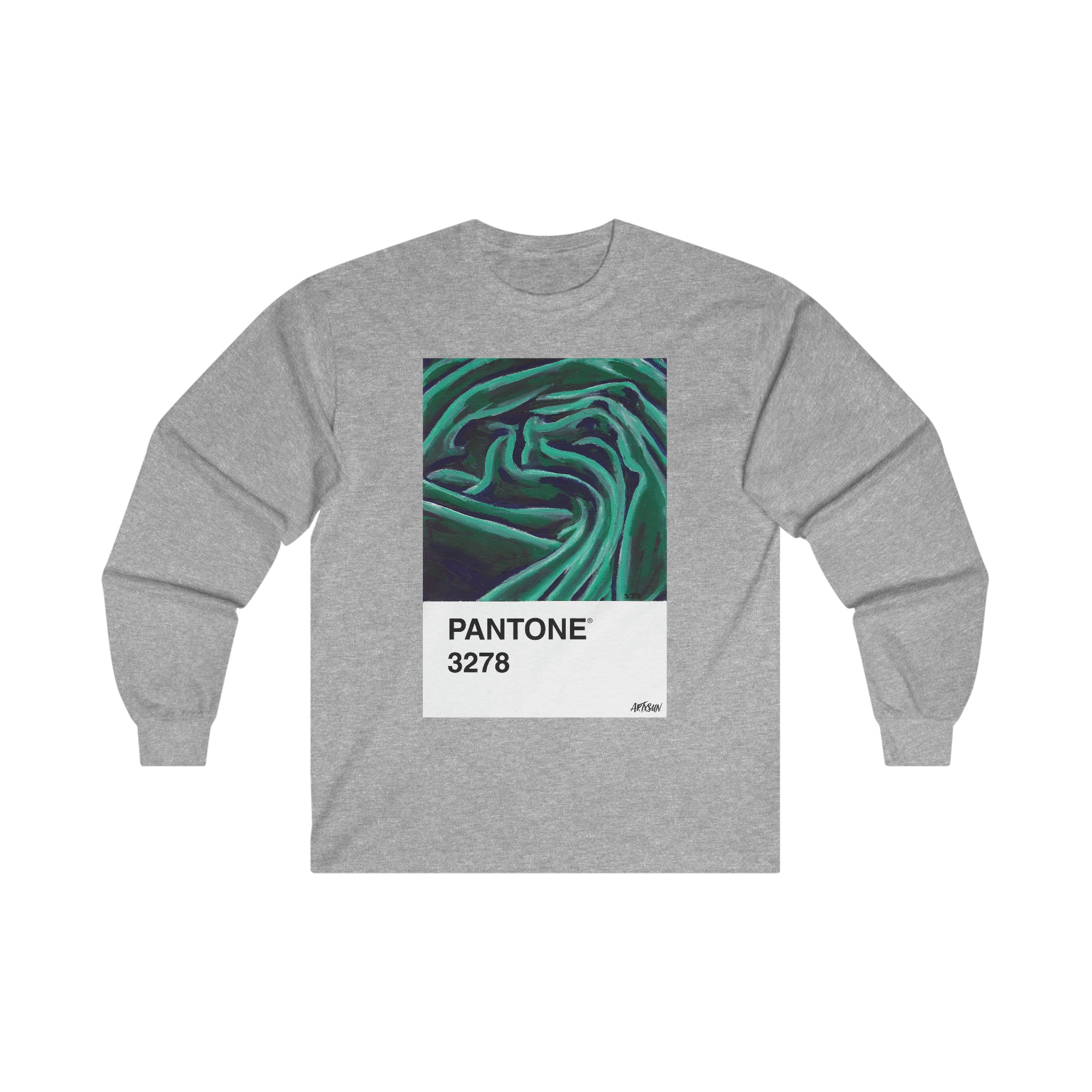 Pantone 19 Green Fabric Long Sleeve Shirt