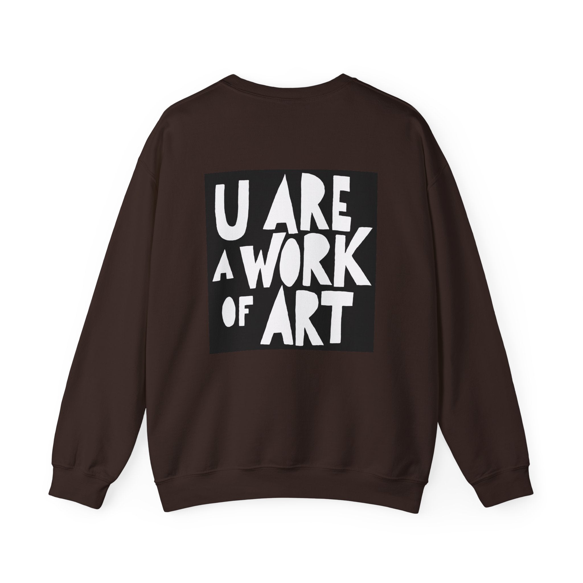 Work of Art Sweatshirt with Art on Back