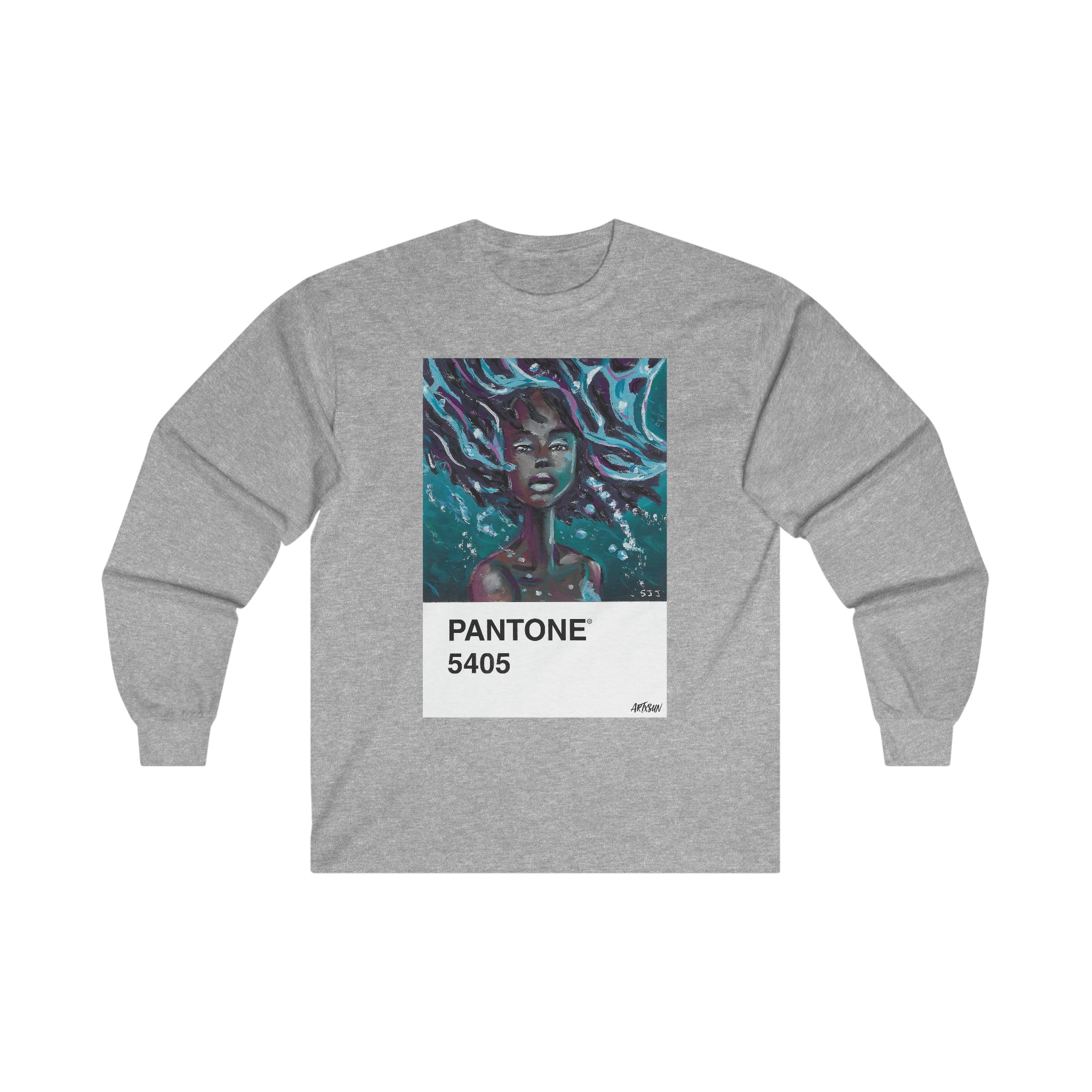 Pantone 1 Water Long Sleeve Shirt