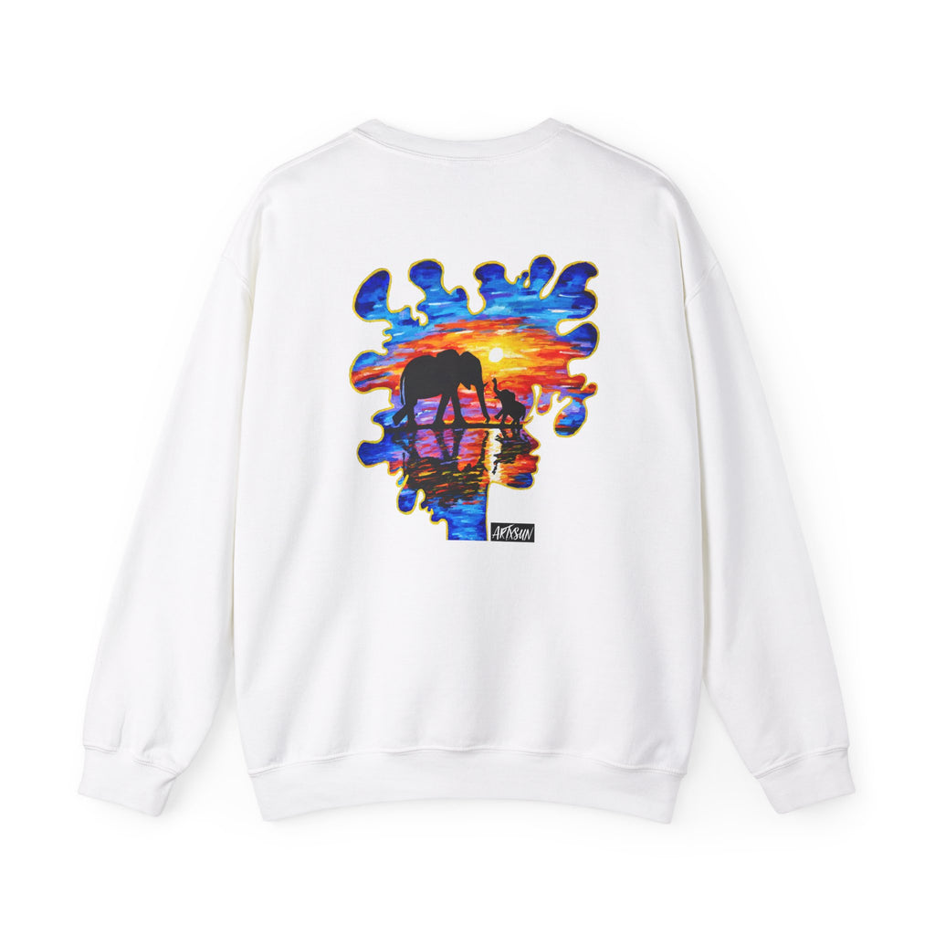 Thoughts of Homeland Sweatshirt with Art on Back