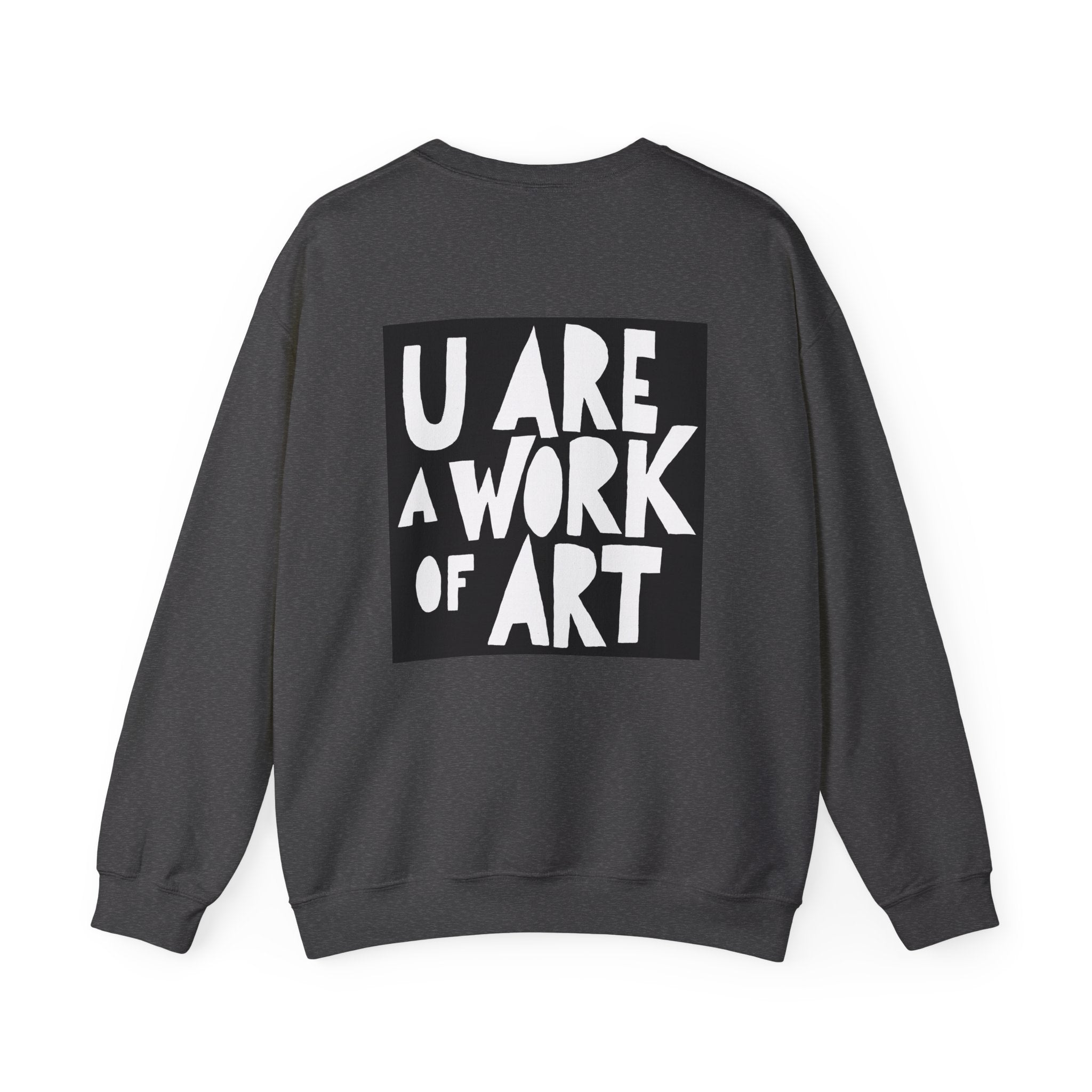 Work of Art Sweatshirt with Art on Back