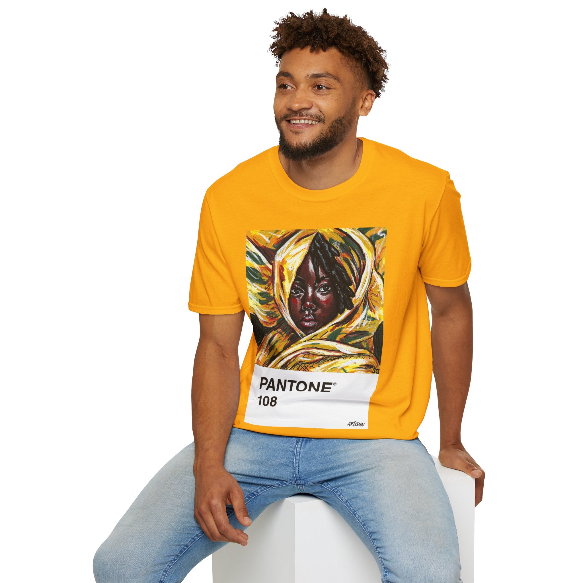 Pantone 9 Yellow Short Sleeve Shirt