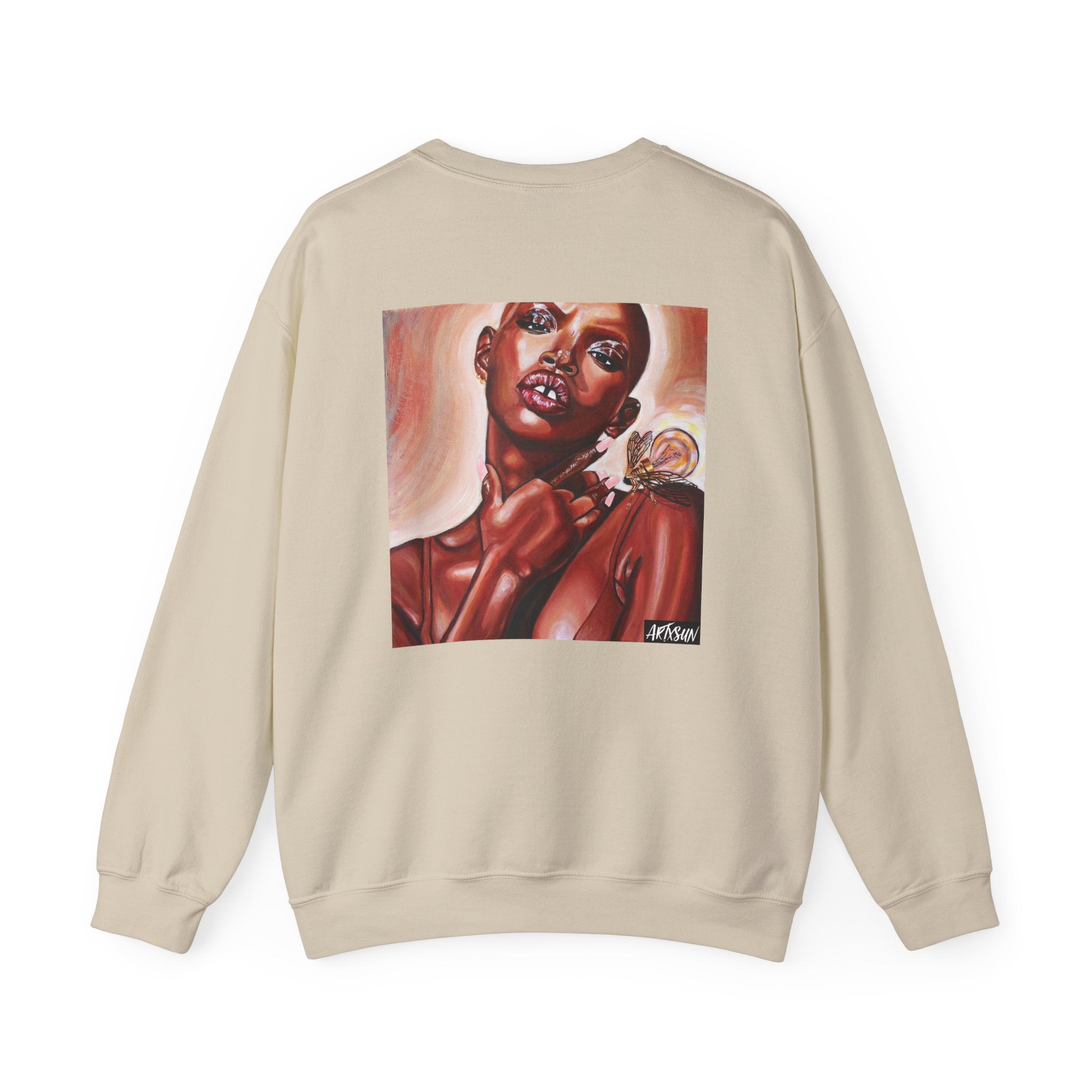 Illuminate Sweatshirt with Art on Back