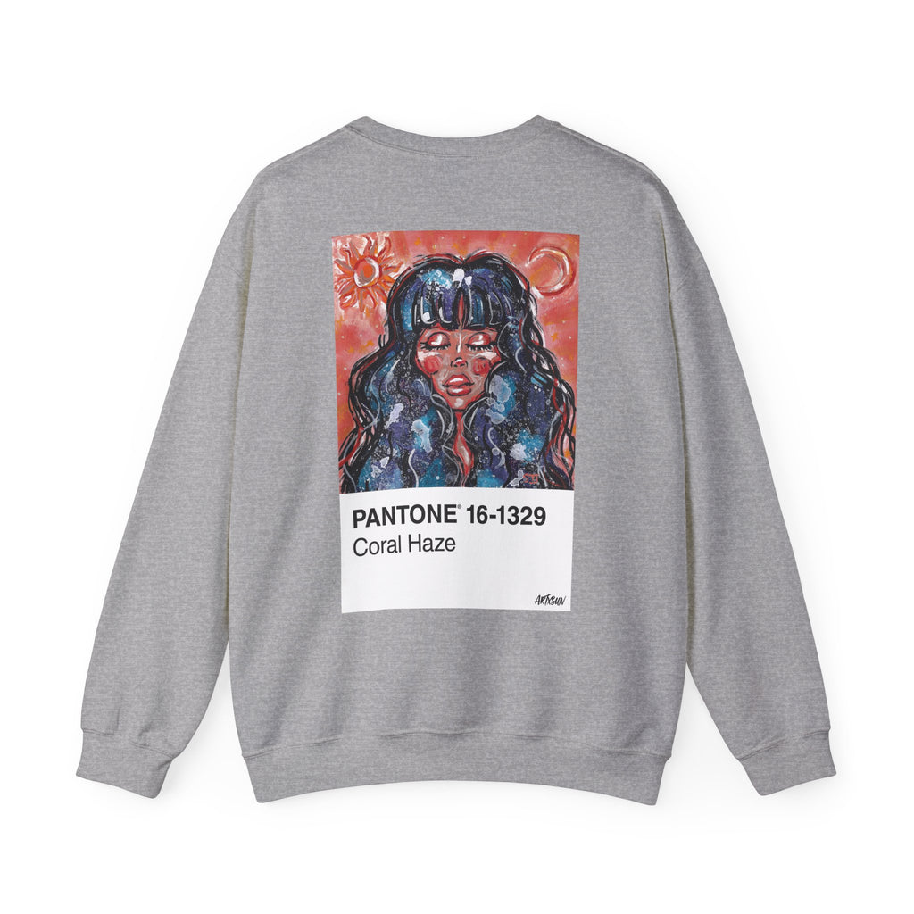 Pantone 5 Galaxy Girl Sweatshirt with Art on Back