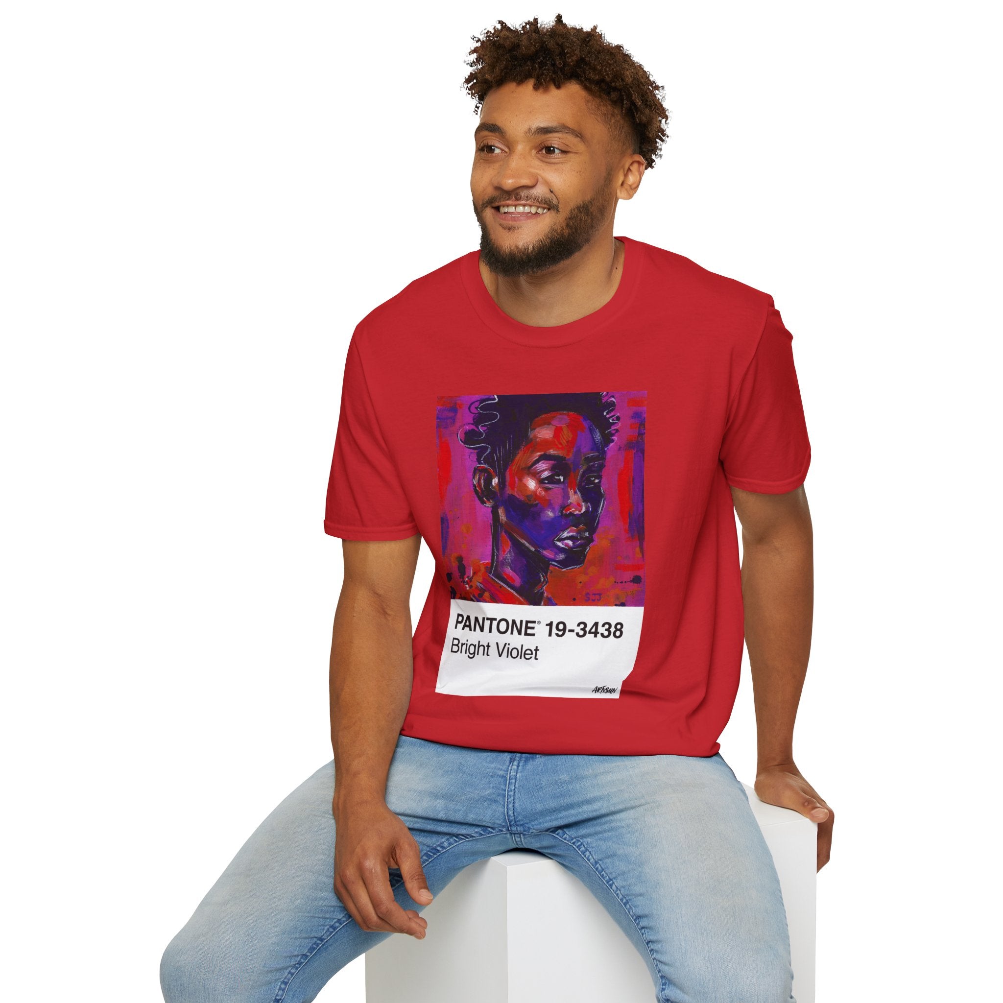 Pantone 11 Magenta Man Short Sleeve Shirt